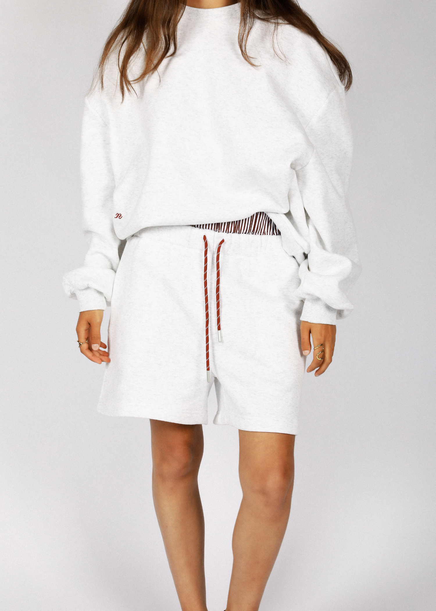 Billy sweat shorts - grey melange