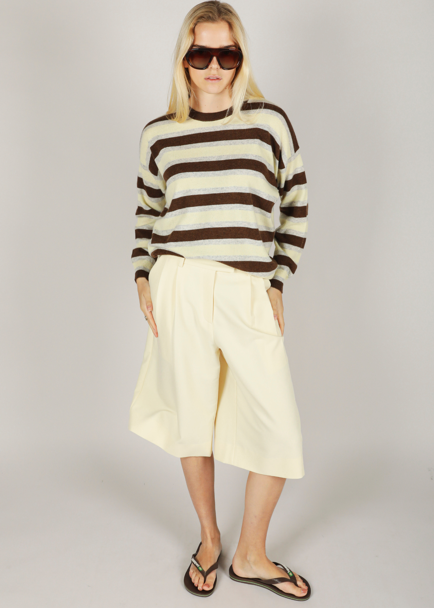 Abbu bermuda - butter yellow