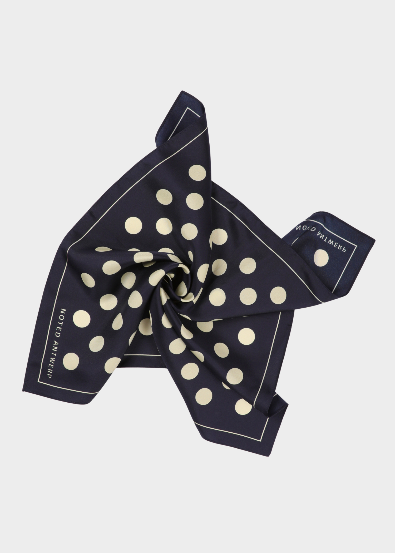 Alice scarf - navy dots
