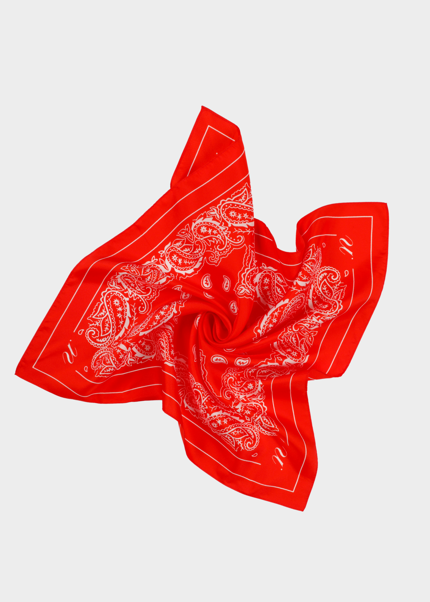 Alice scarf - red cashmere print