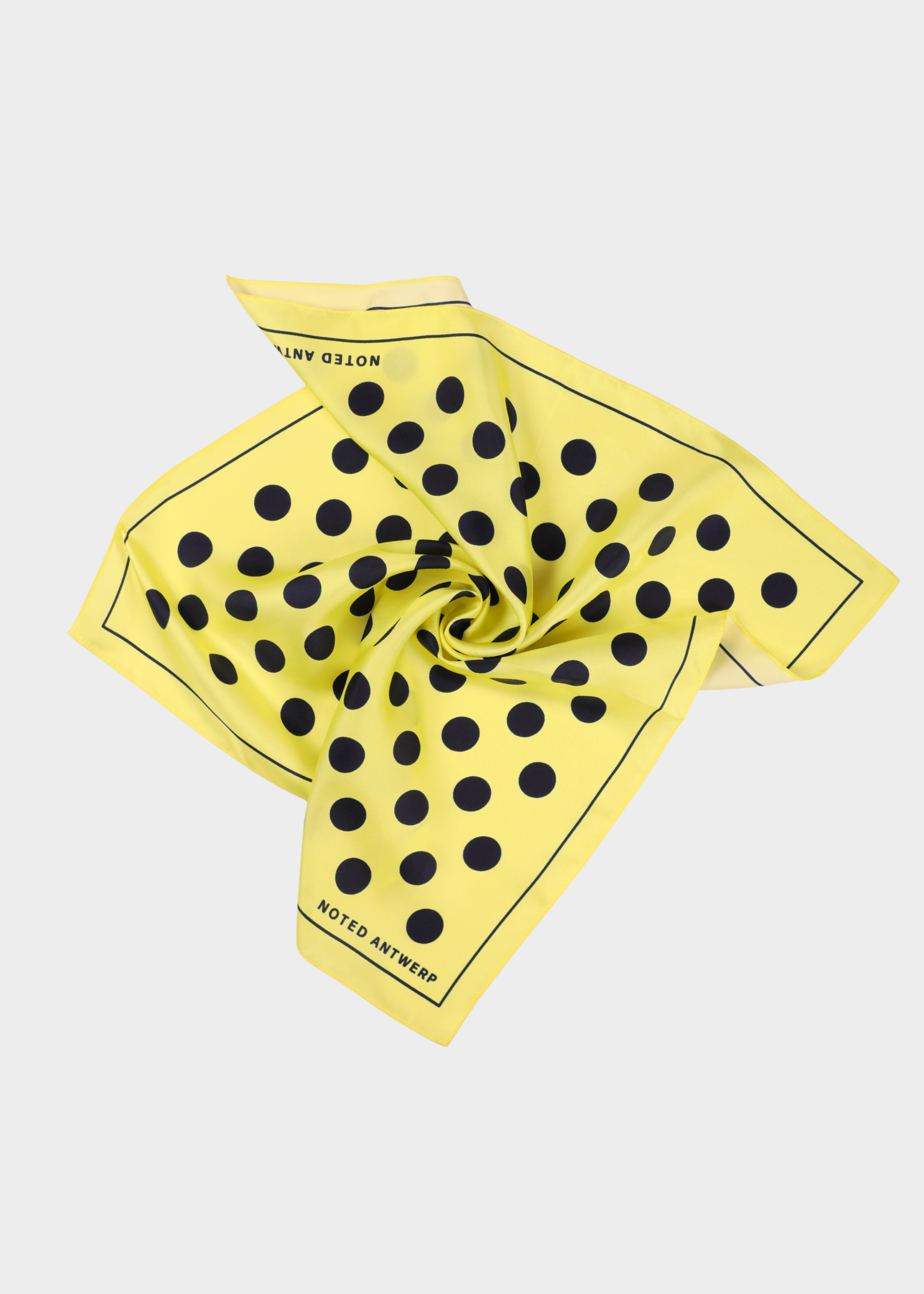 Alice scarf - yellow dots