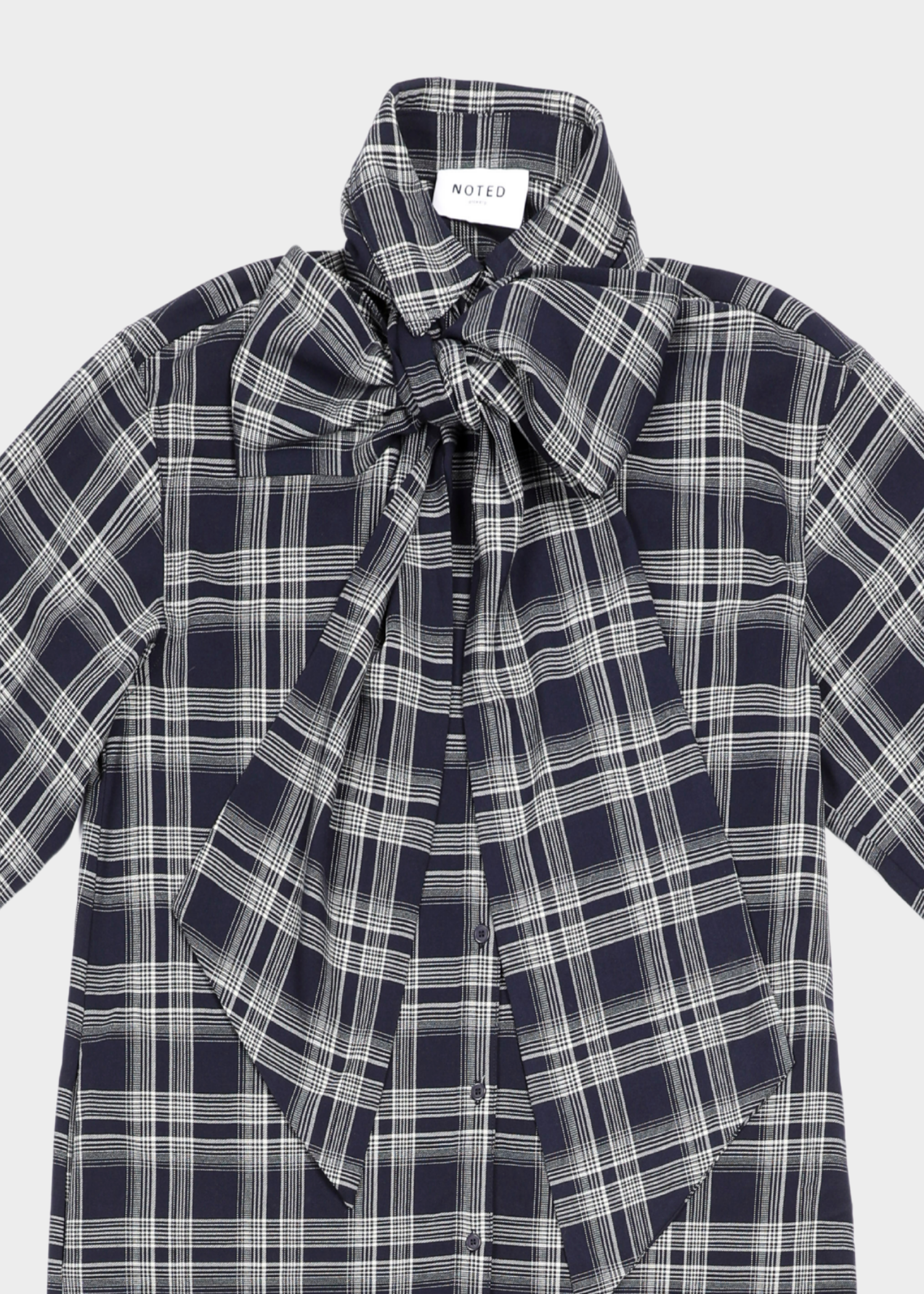 Anna dress - navy checkered