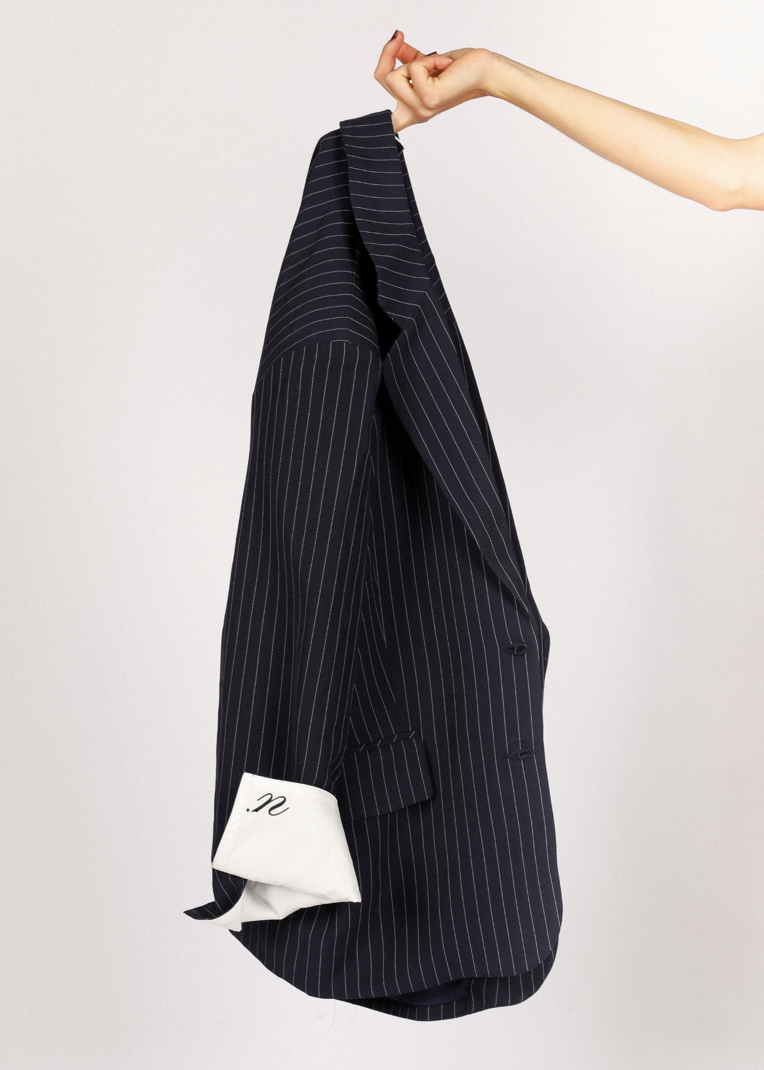 Ari blazer - dark blue striped