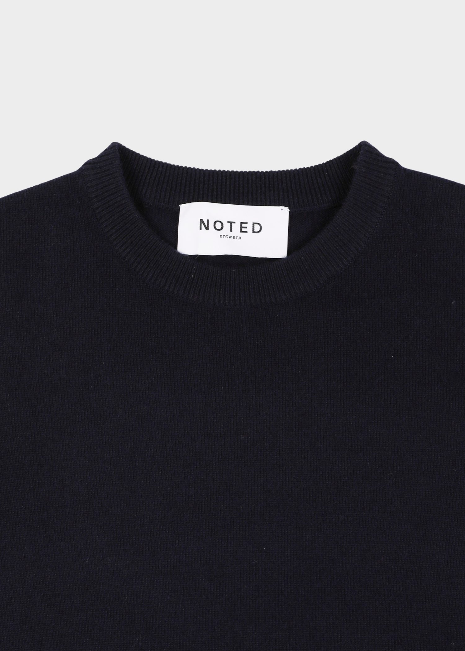Benji knit logo - navy red