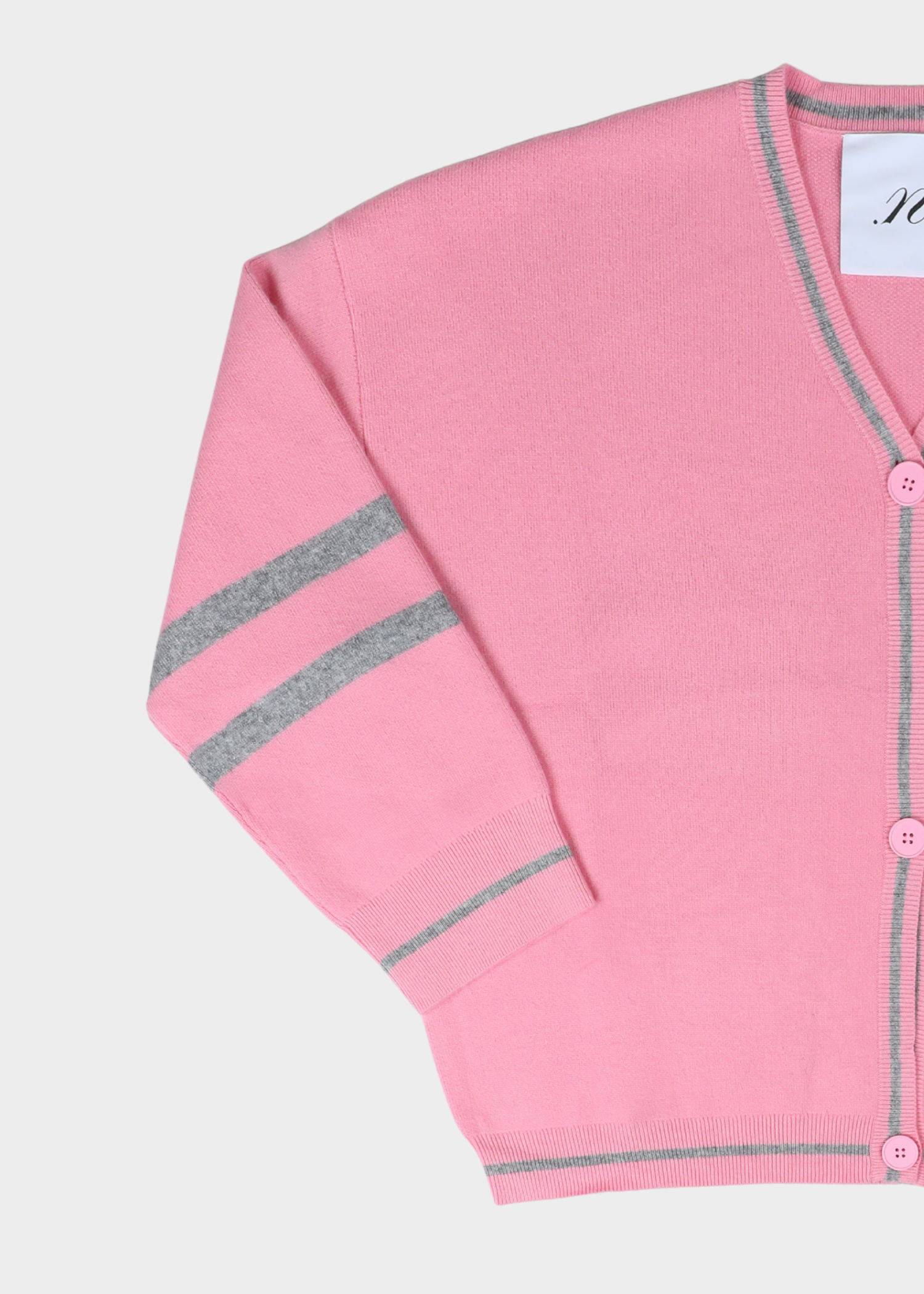 Benny Cardigan - pink/grey logo