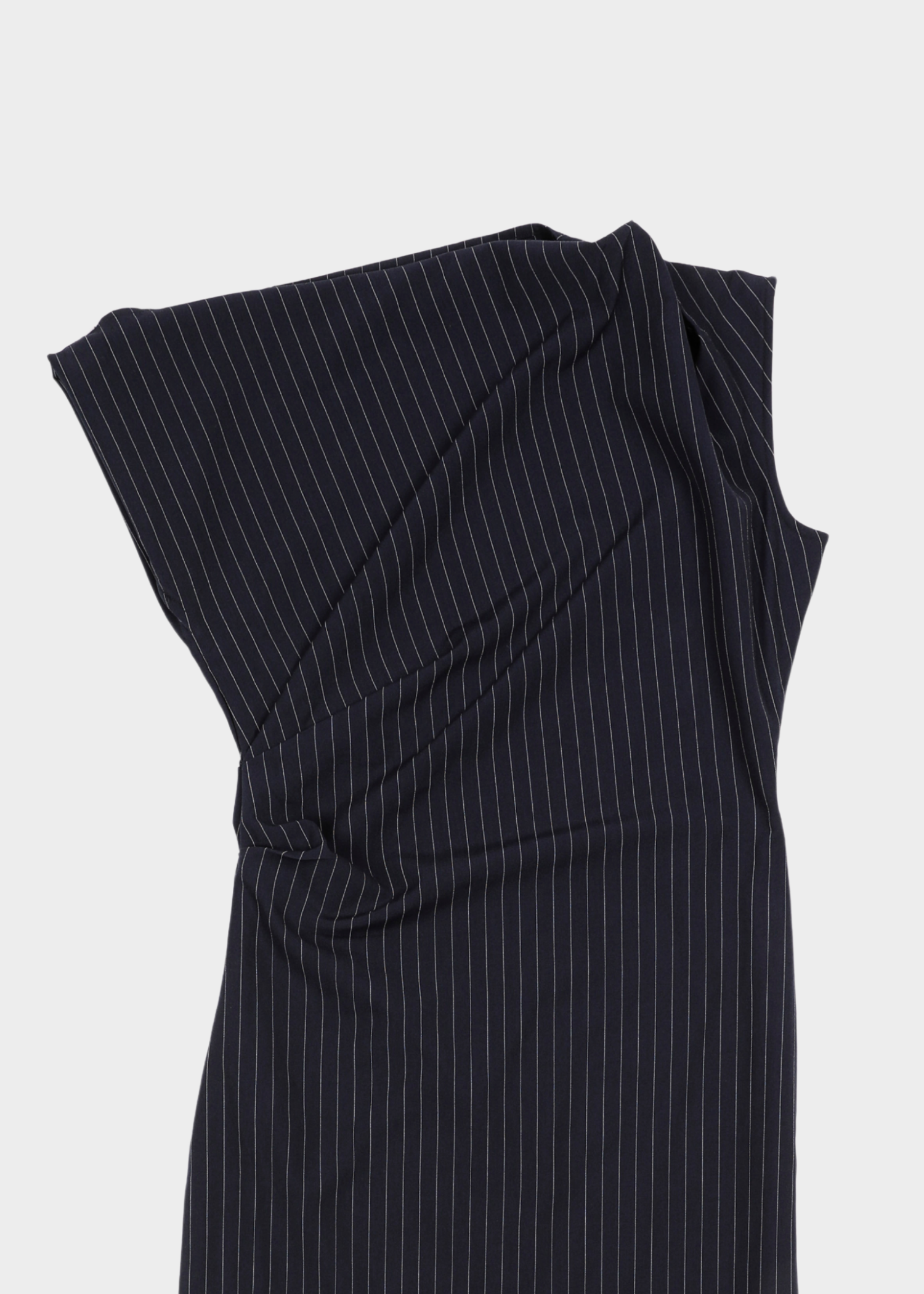 Blake dress - dark blue striped