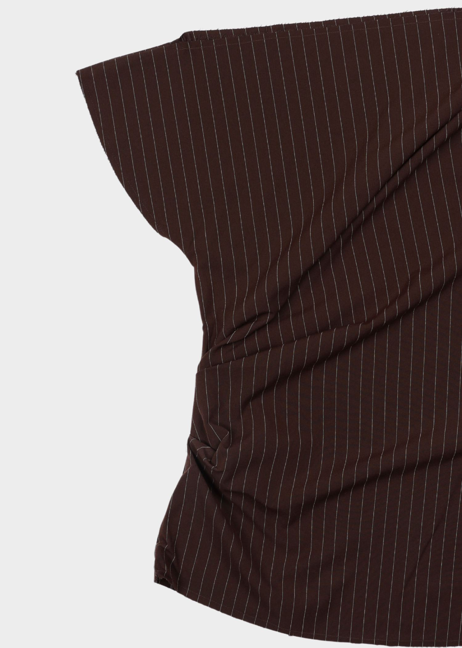 Bo top - dark brown striped