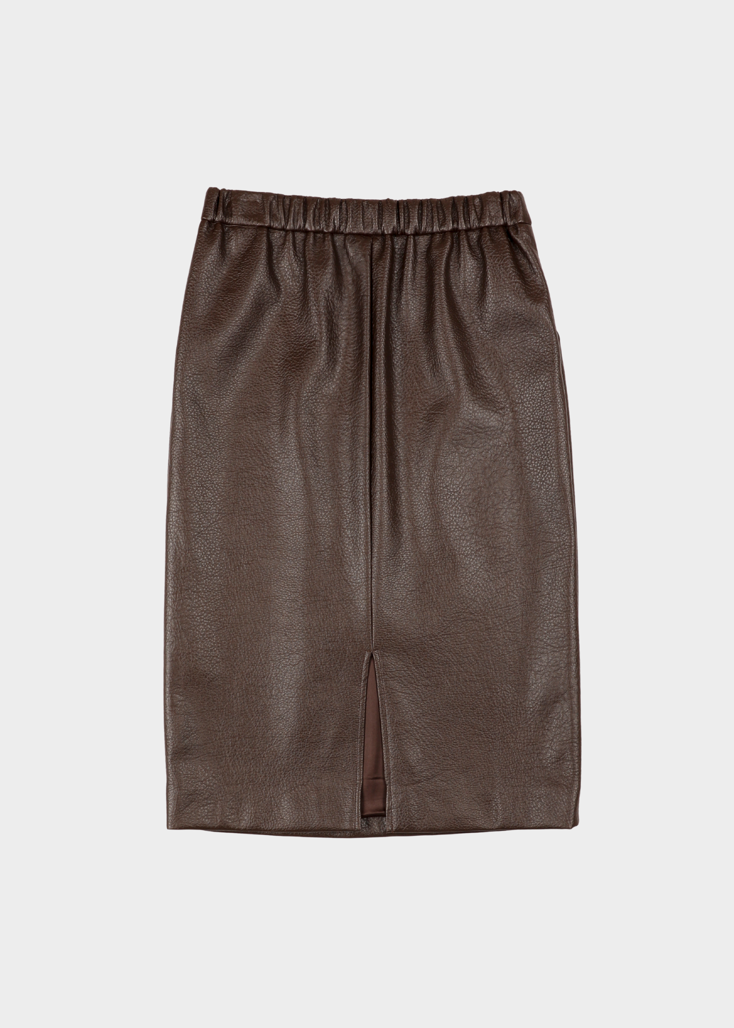 Dula skirt - Brown leather
