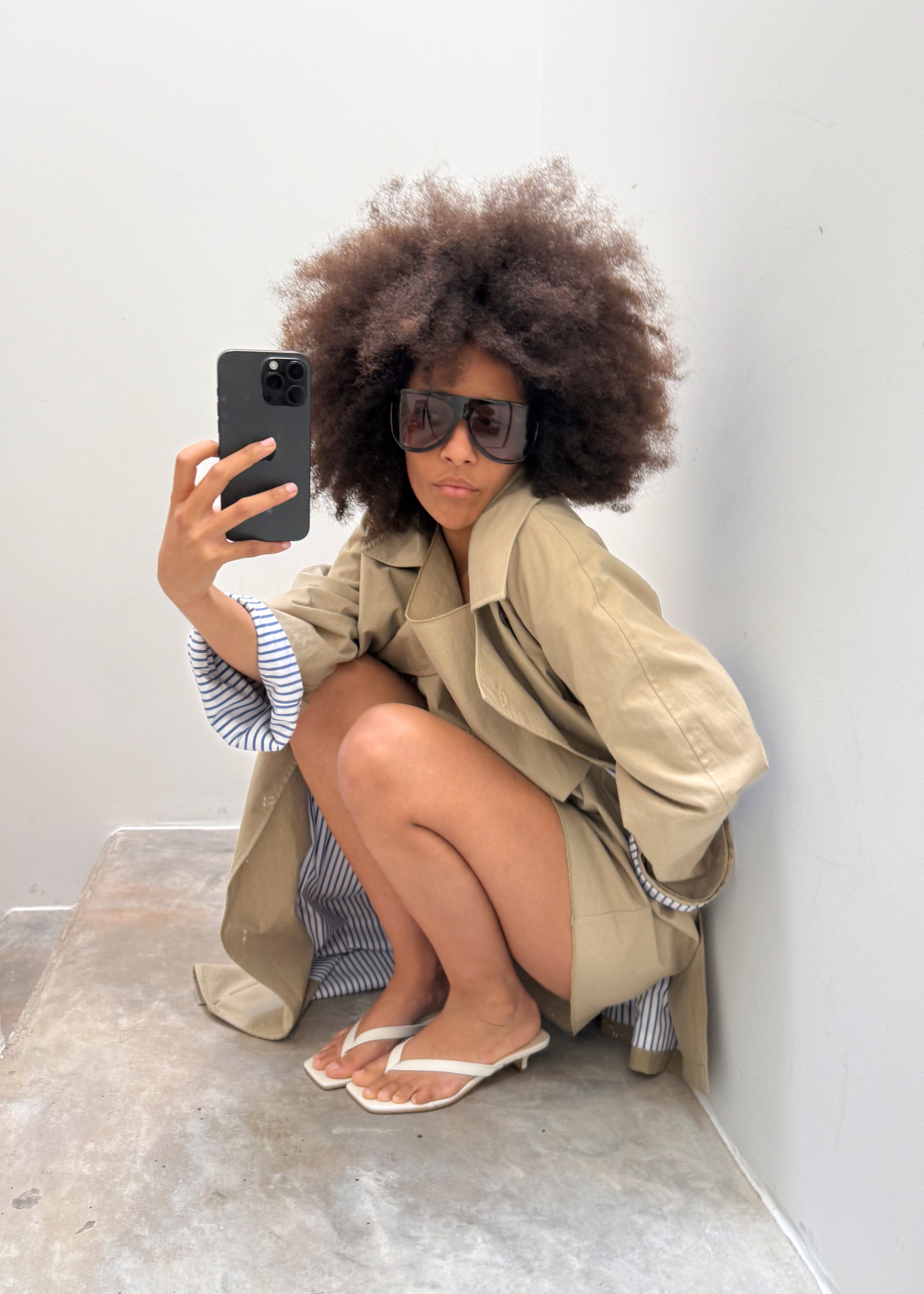 Cellie trench coat - camel