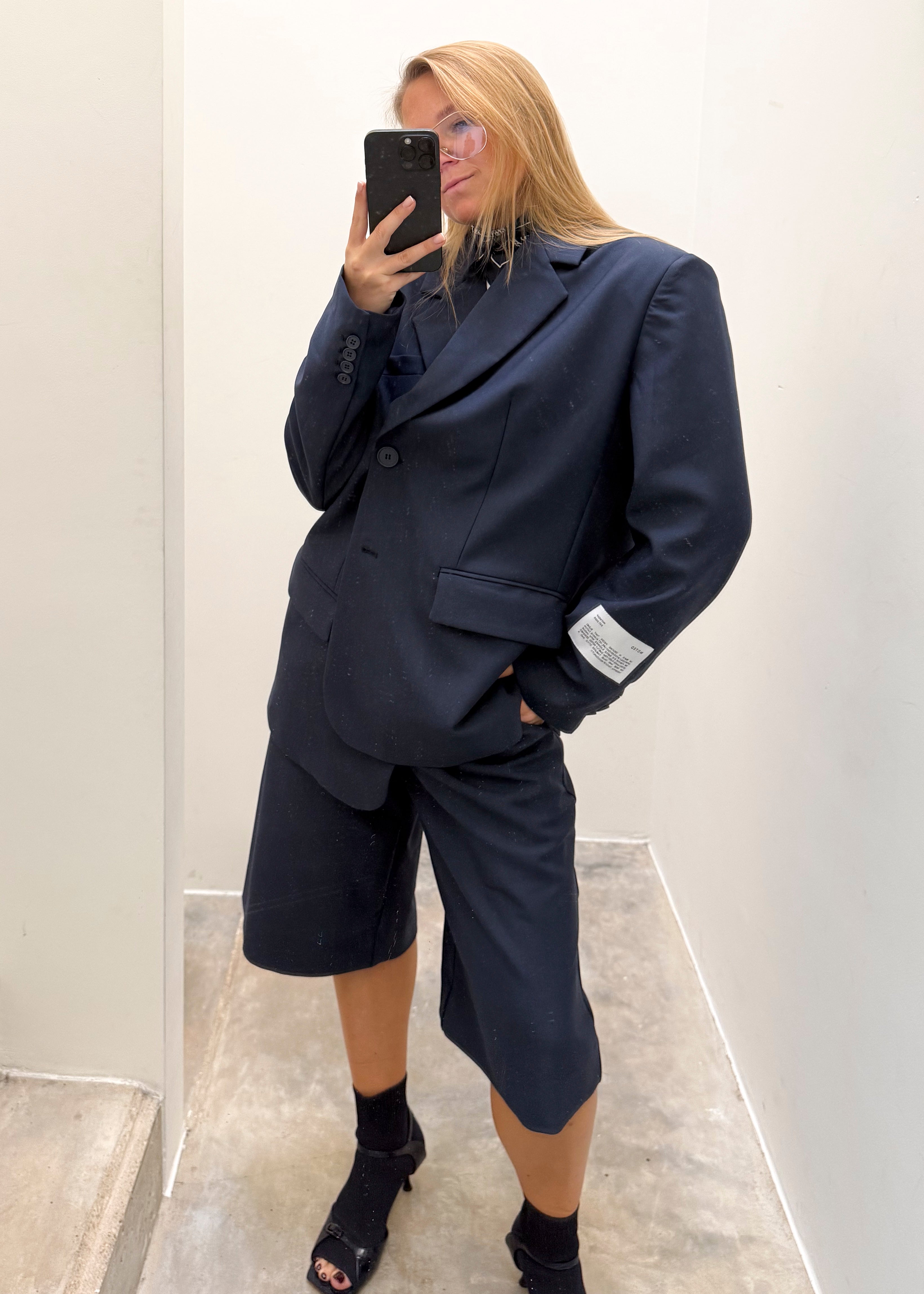 Abbu bermuda - navy
