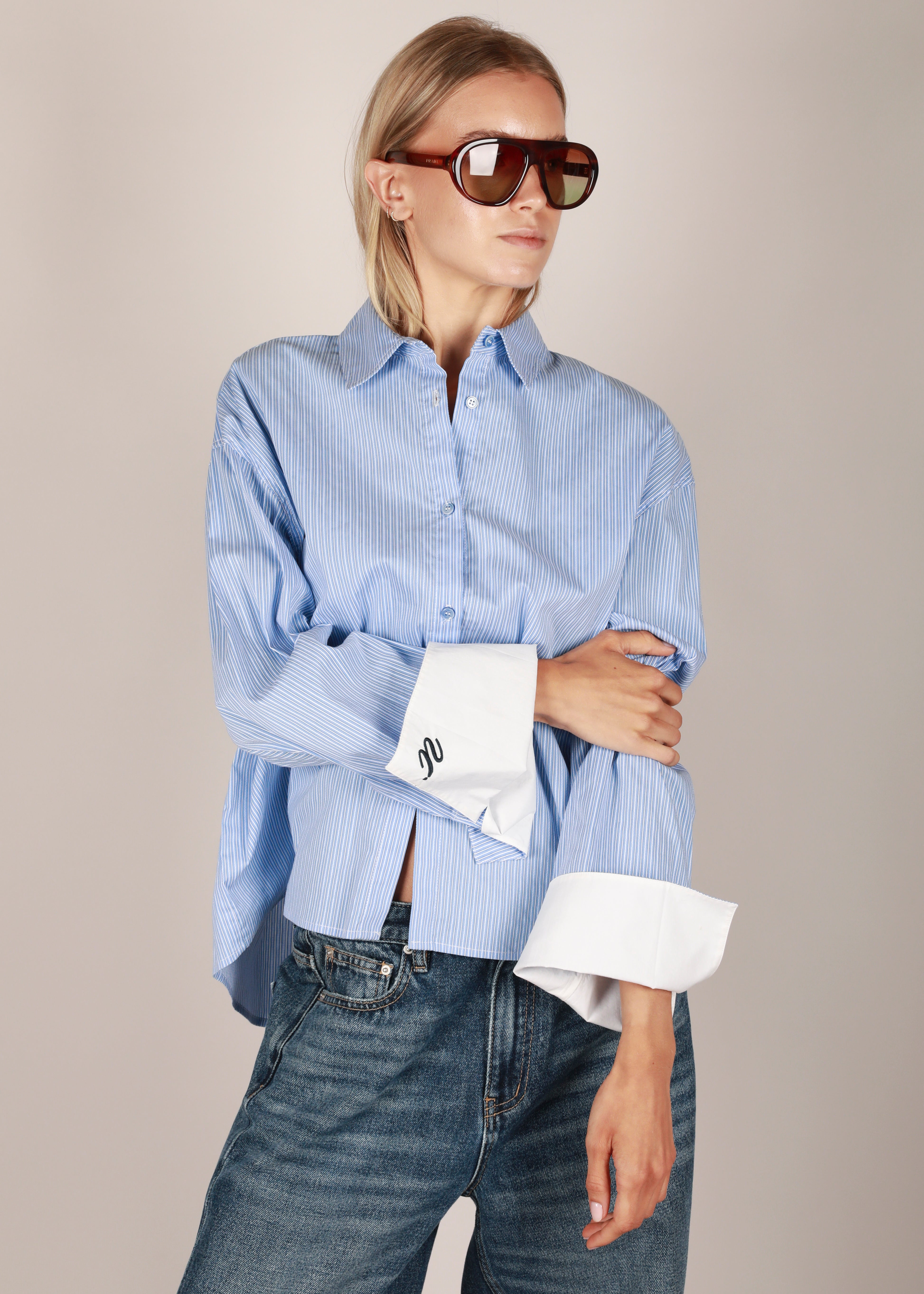 Dia shirt - Blue stripe