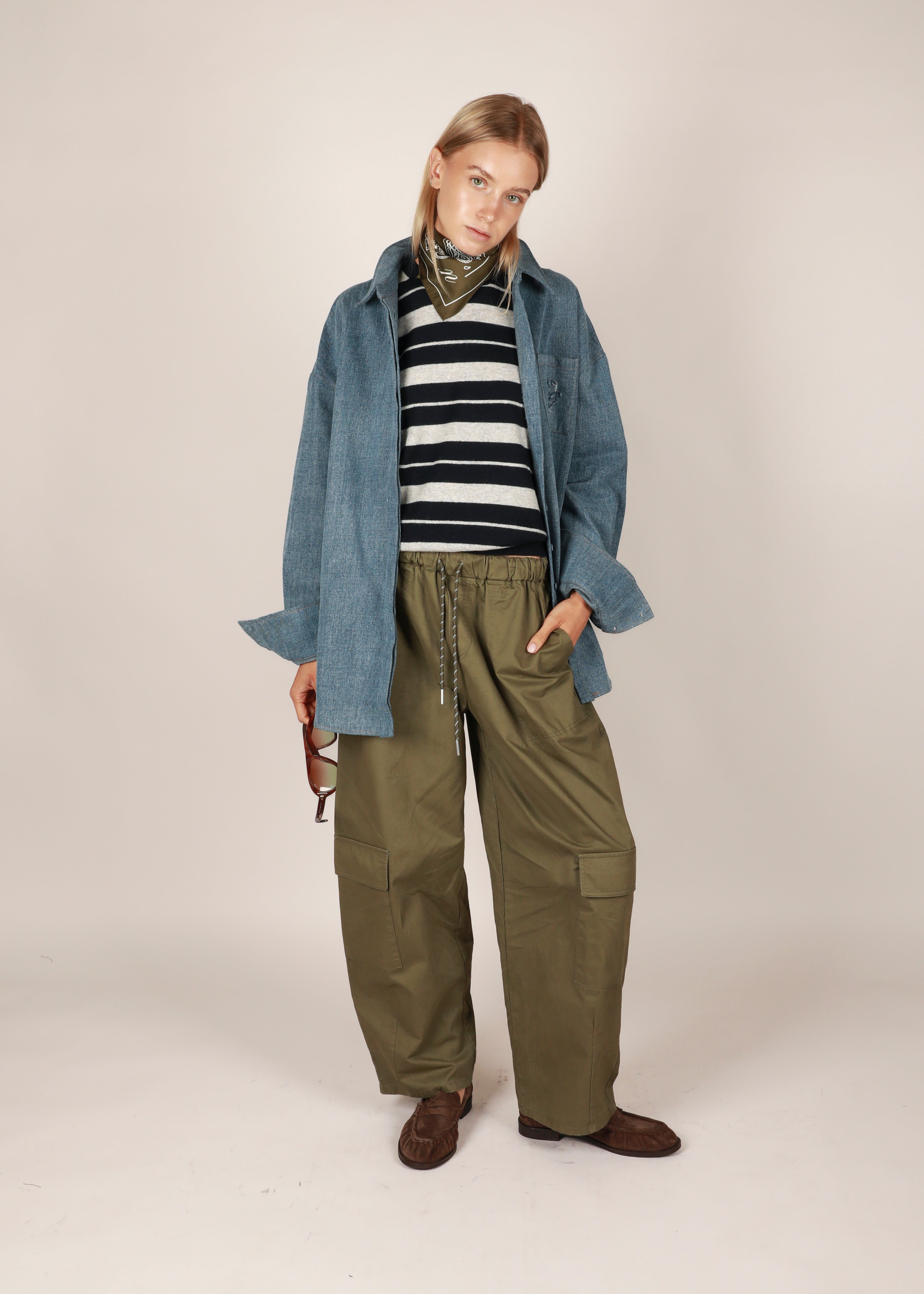 Dara parachute pants - Khaki