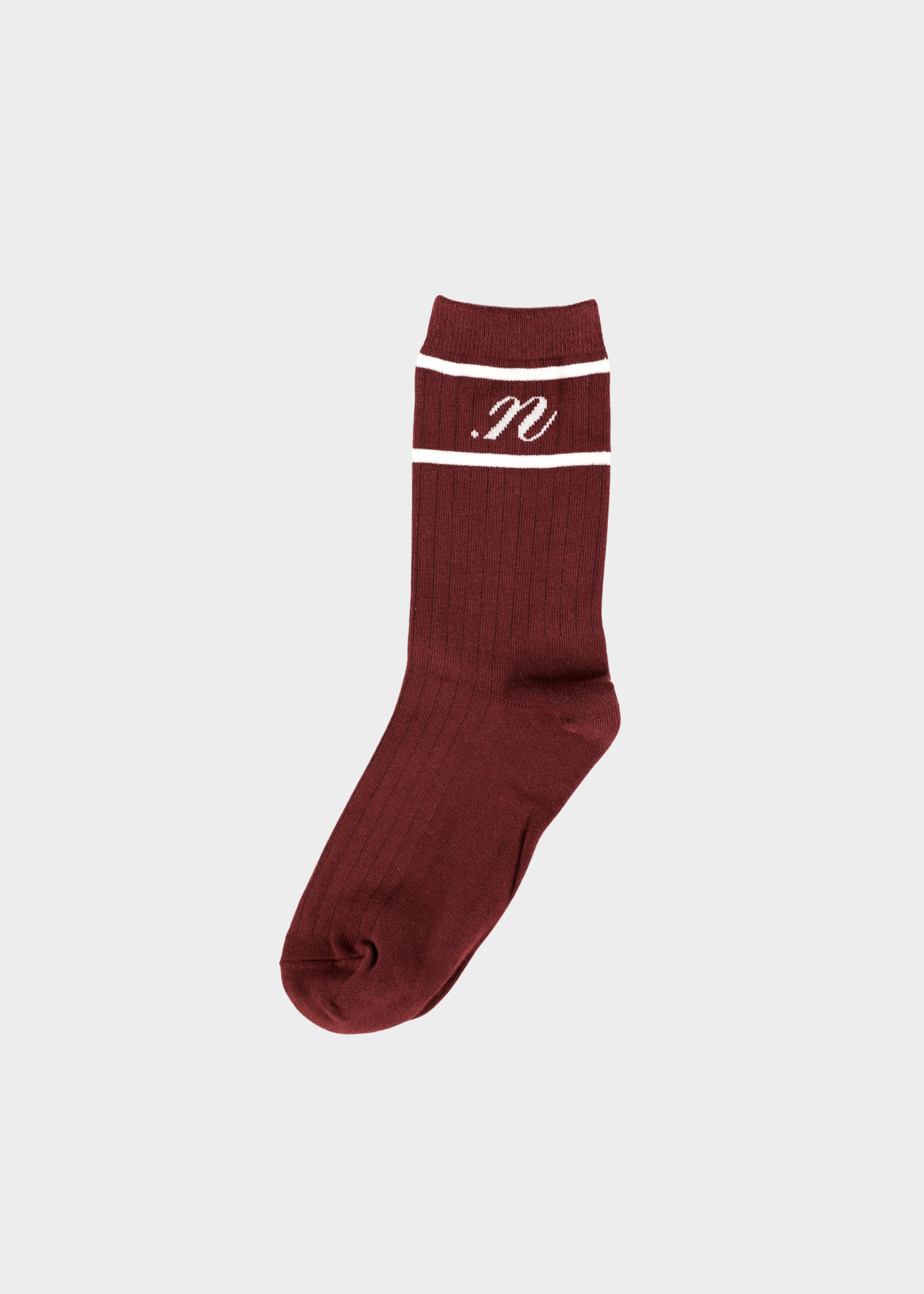 Andy socks yellow - burgundy