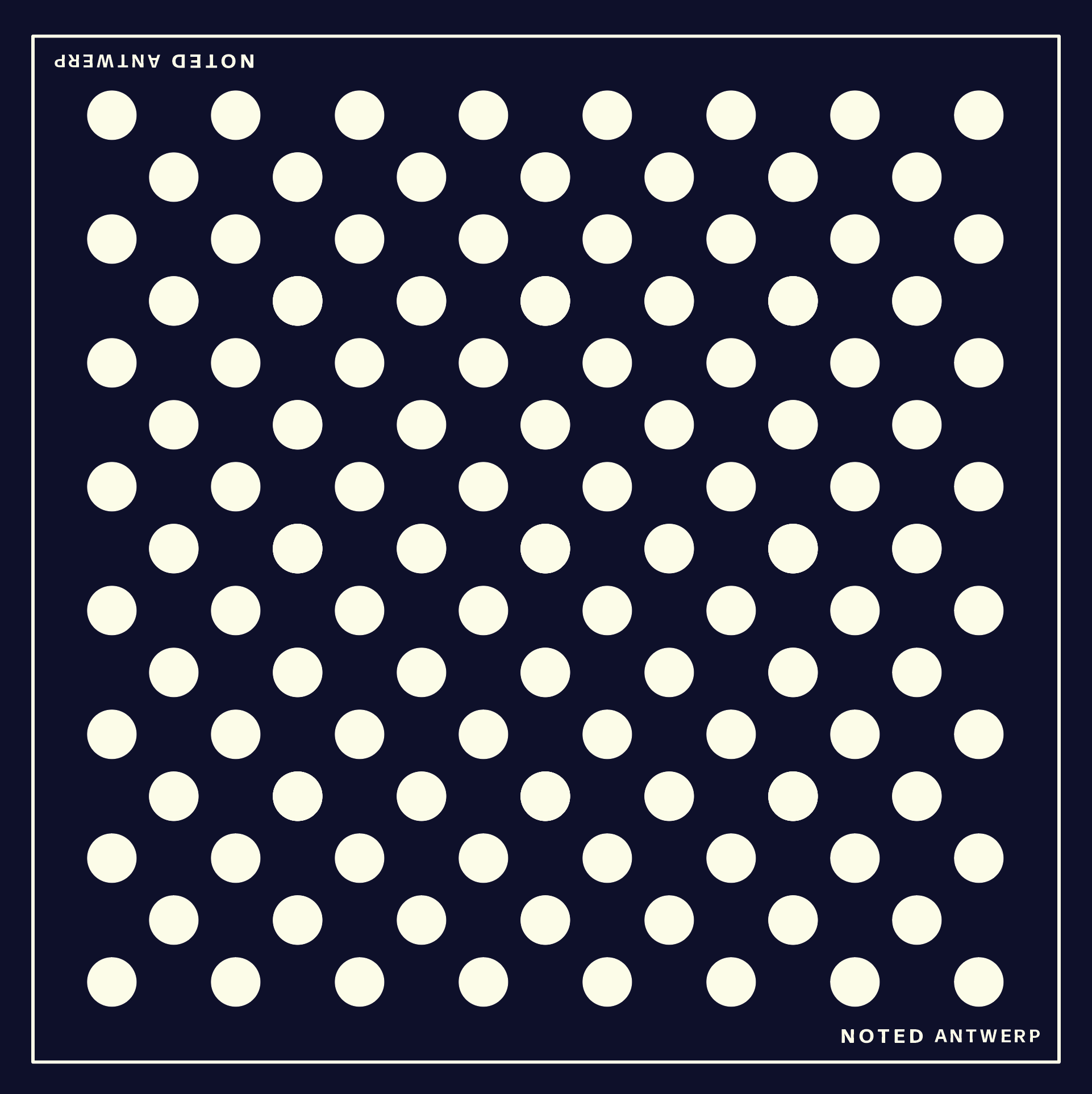 Alice scarf - navy dots