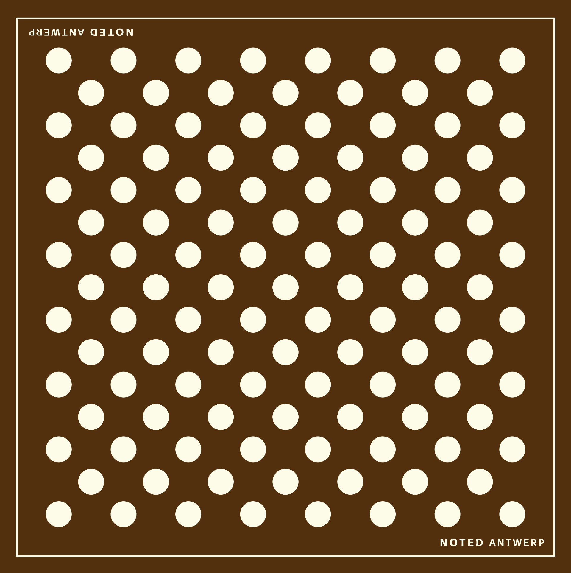 Alice scarf - cacao dots