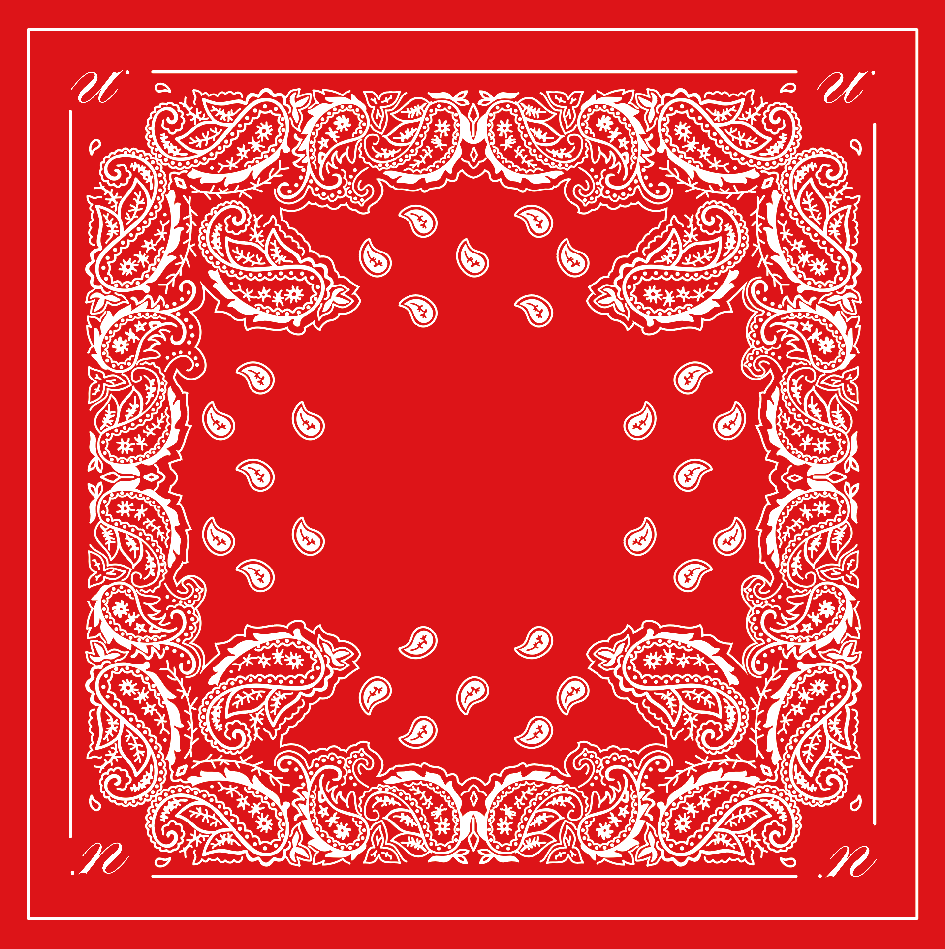 Alice scarf - red cashmere print