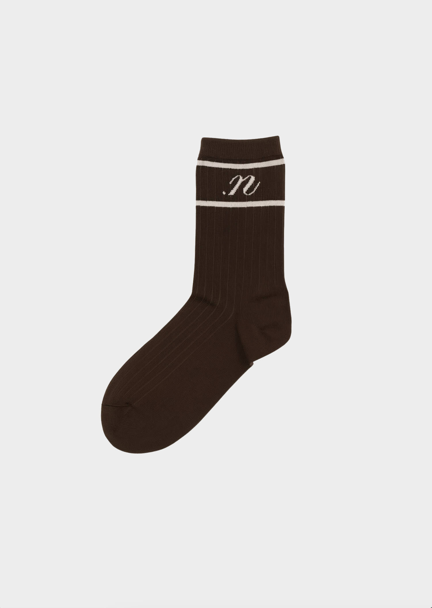 Andy socks brown - white