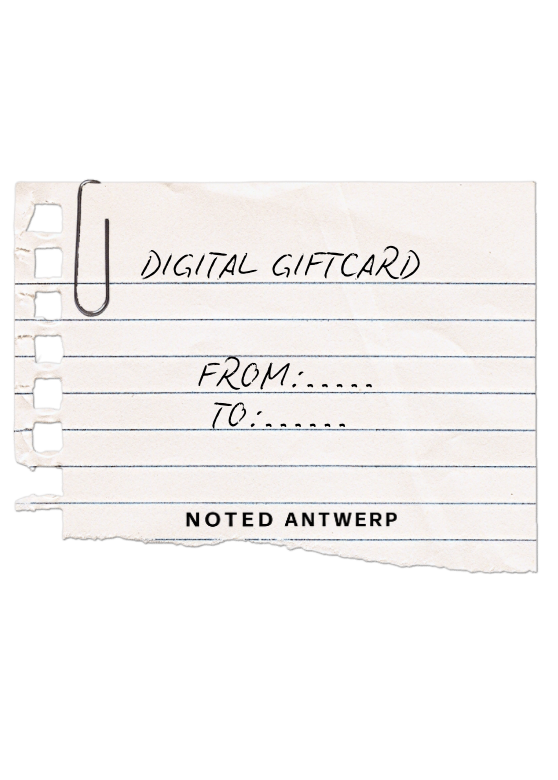 Digital gift card with 'FROM' and 'TO' fields on a white background