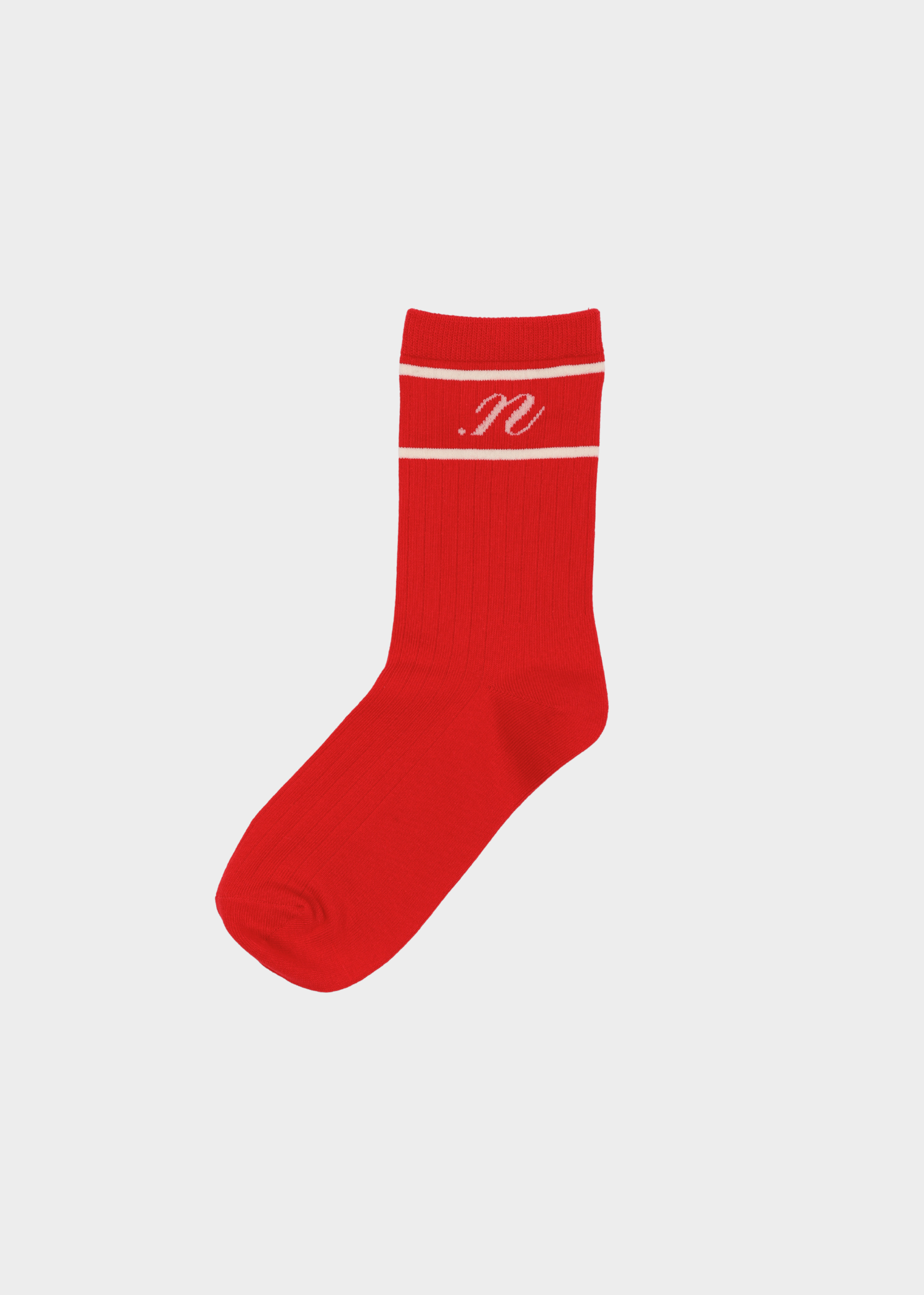 Andy socks red - white