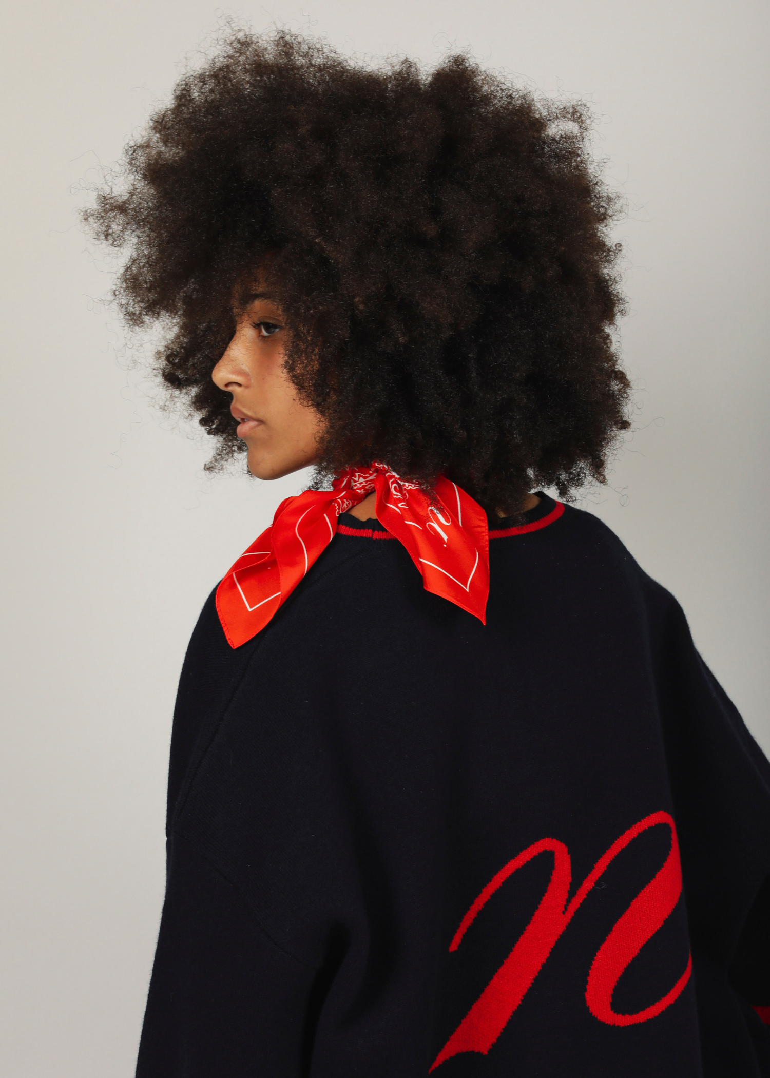 Benny Cardigan - navy/red