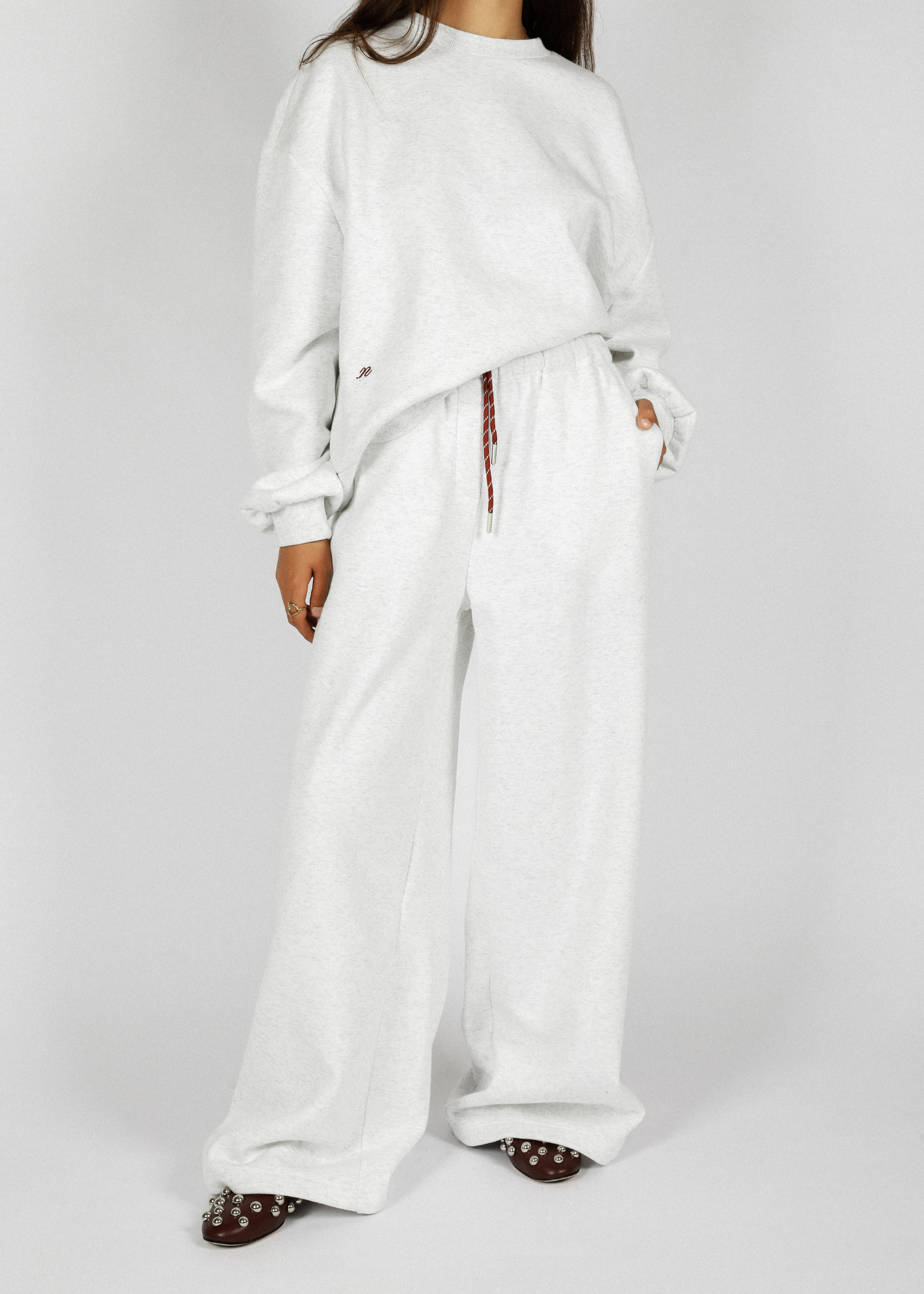 Billie sweat trousers - grey melange