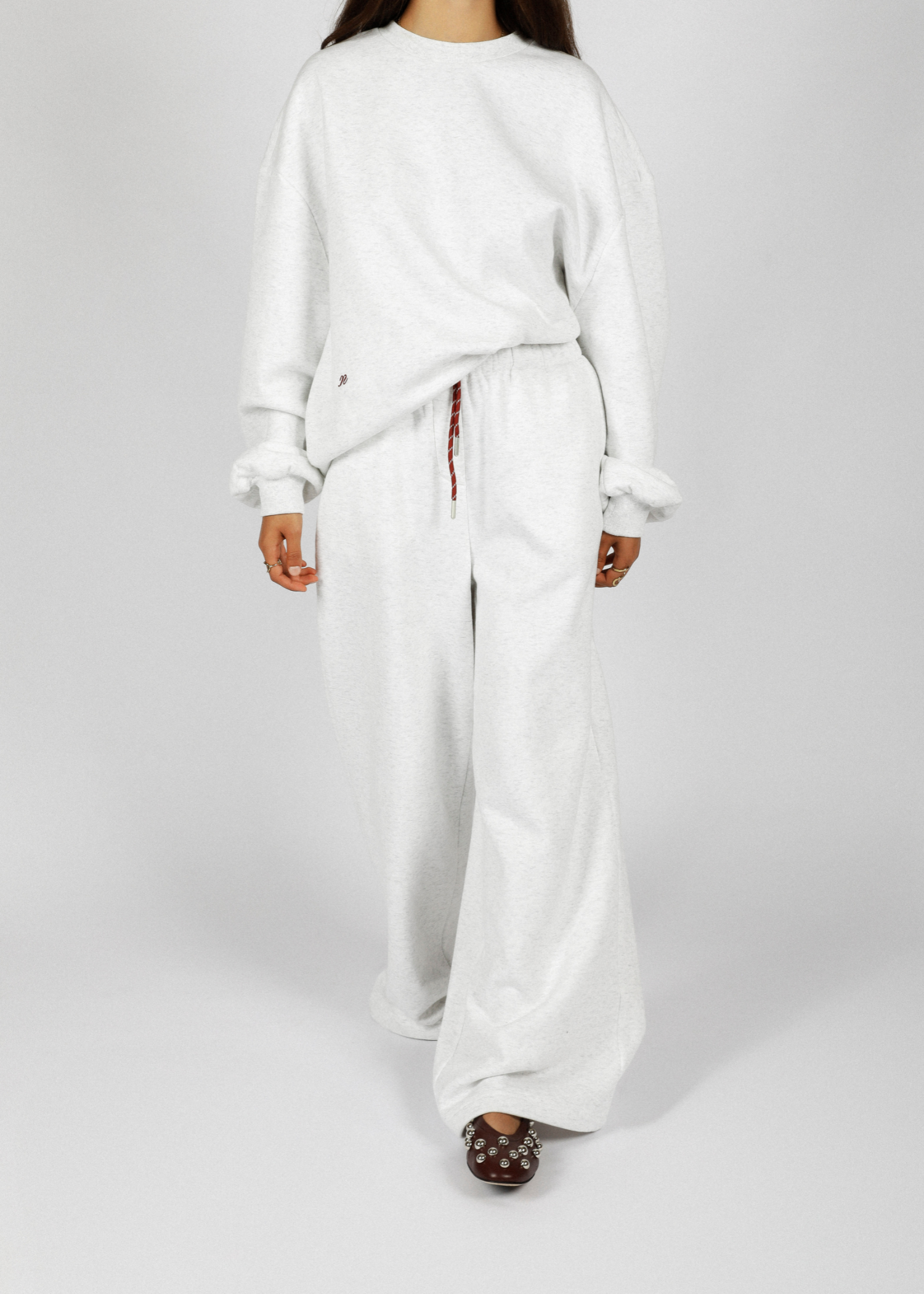 Billie sweat trousers - grey melange