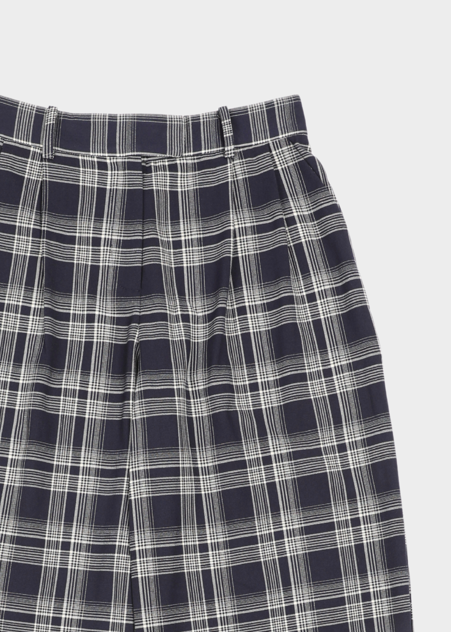 Abbi pants - navy checkered