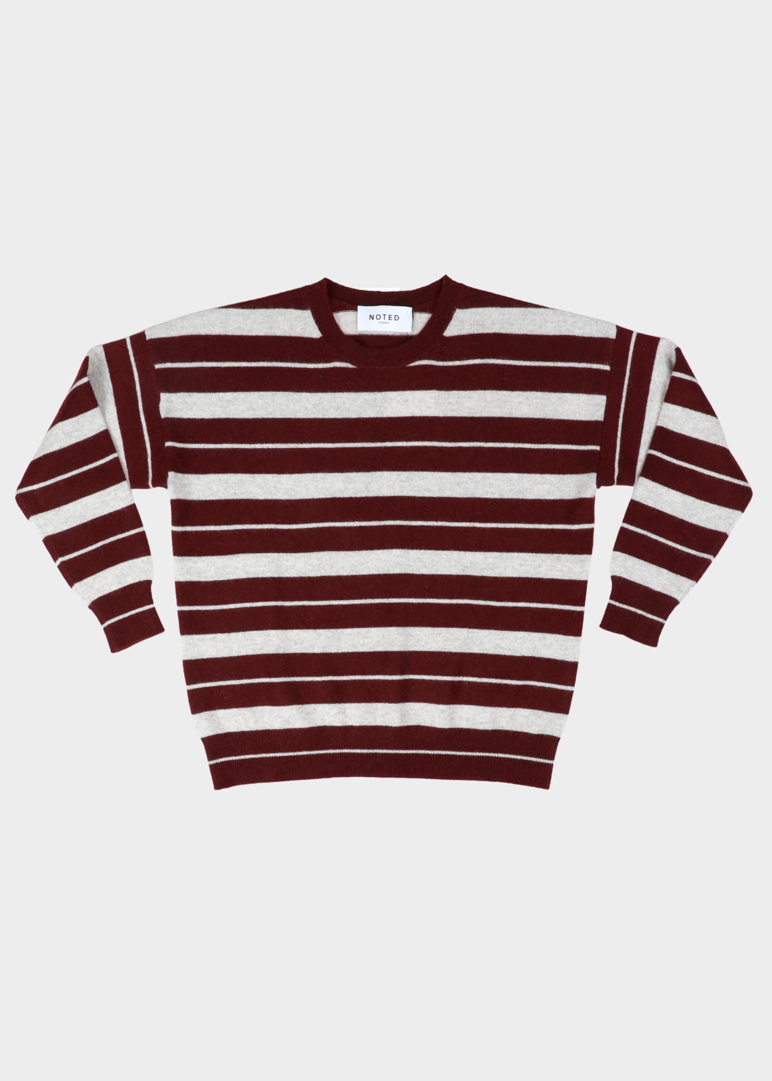 Alexi striped knit - Bordeaux/Grey
