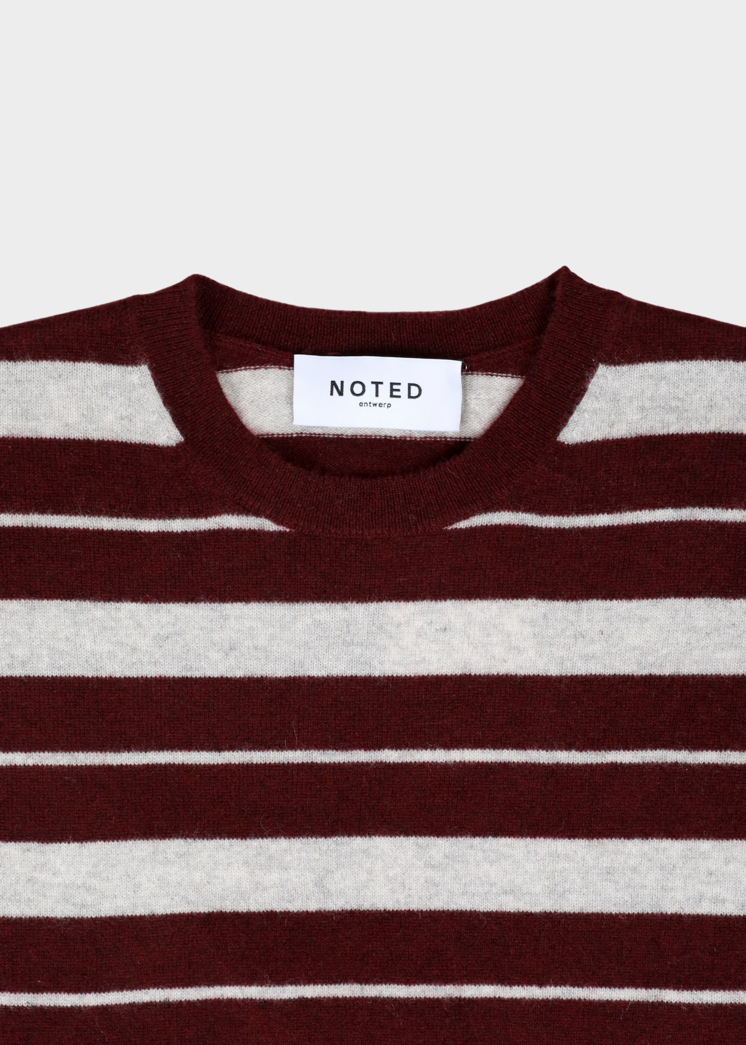 Alexi striped knit - Bordeaux/Grey