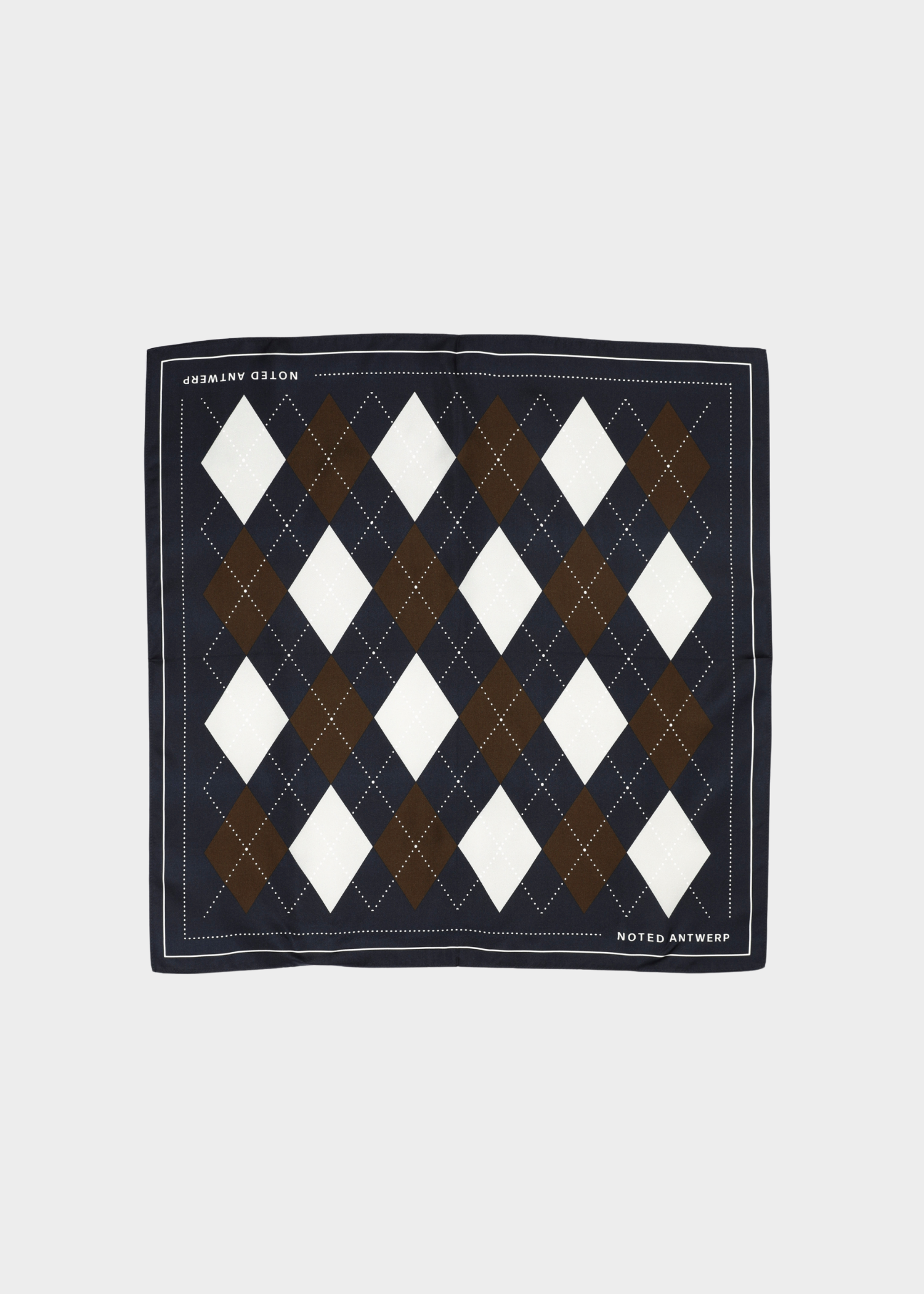 Alice scarf - brown checkered
