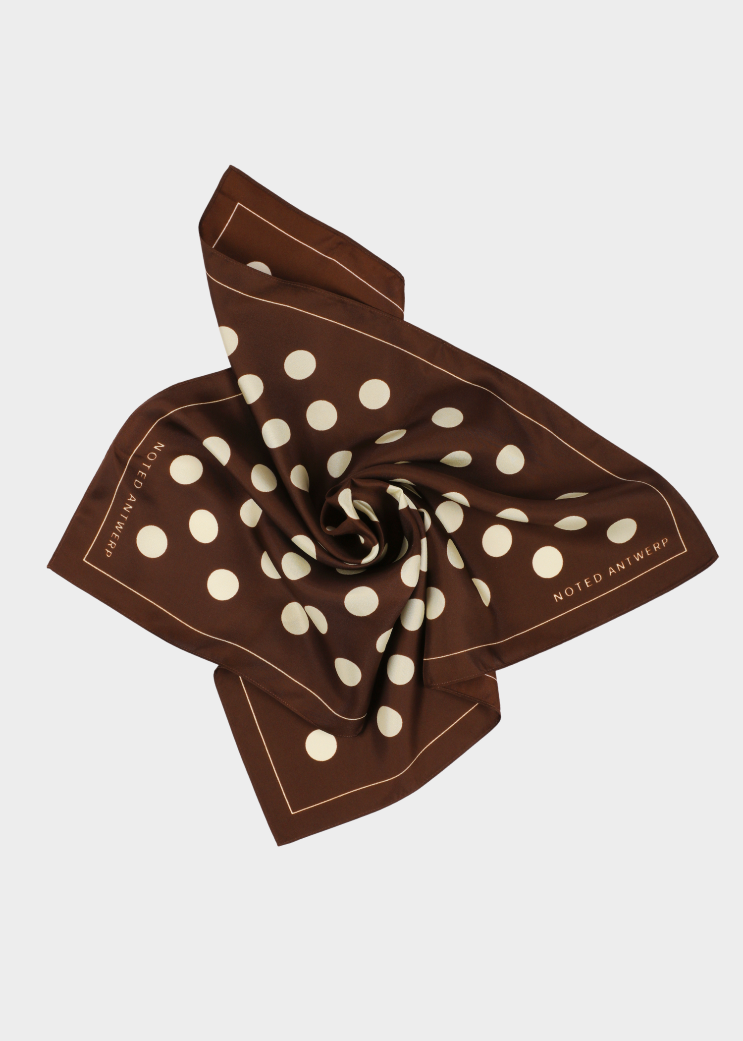 Alice scarf - cacao dots