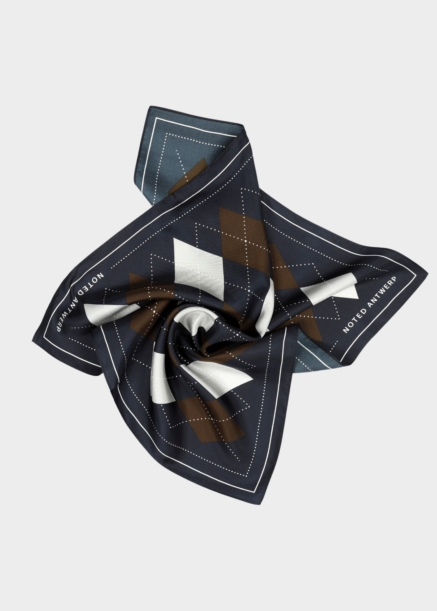 Alice scarf - brown checkered