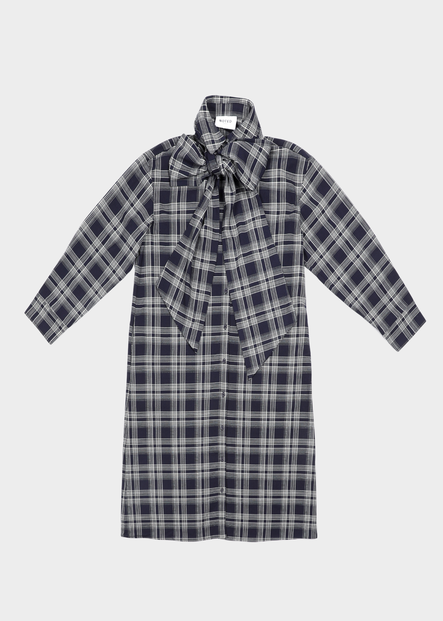 Anna dress - navy checkered