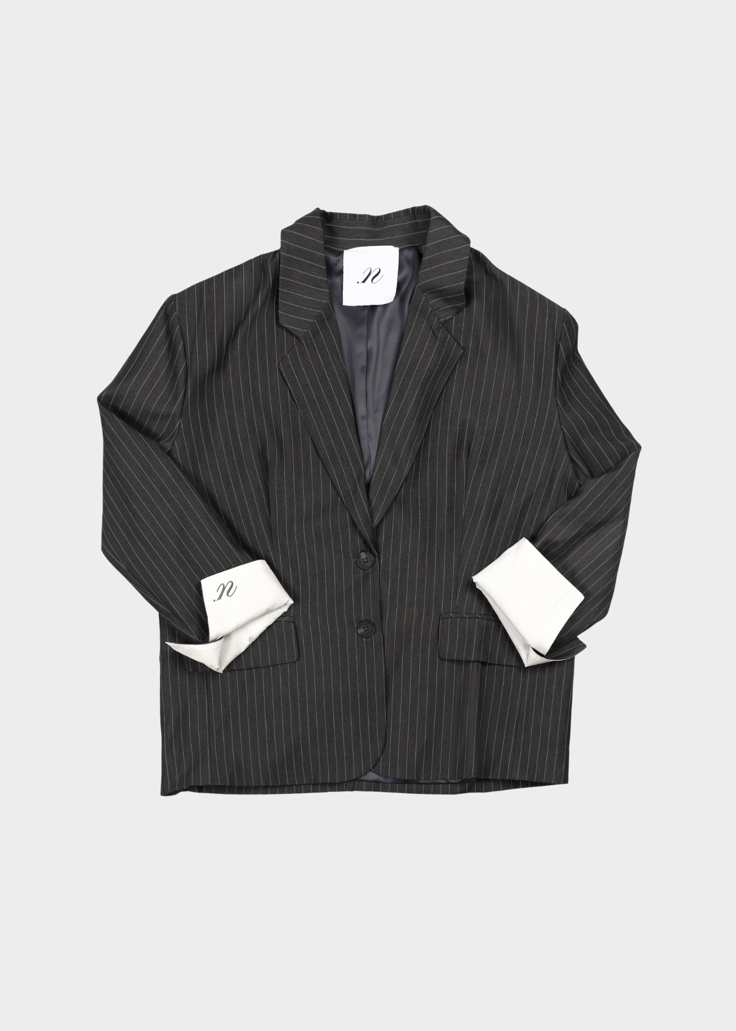Ari blazer - dark grey striped