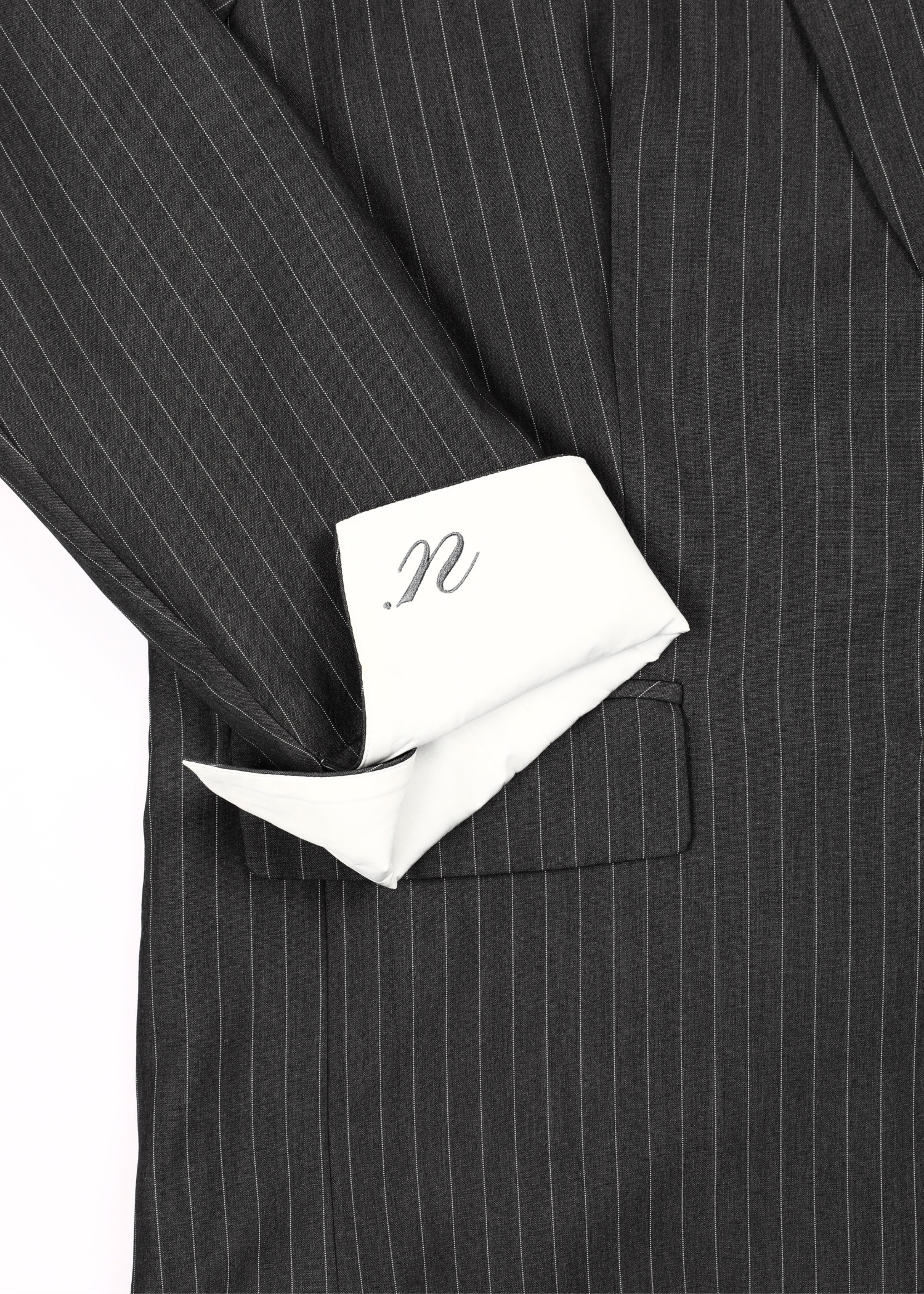 Ari blazer - dark grey striped