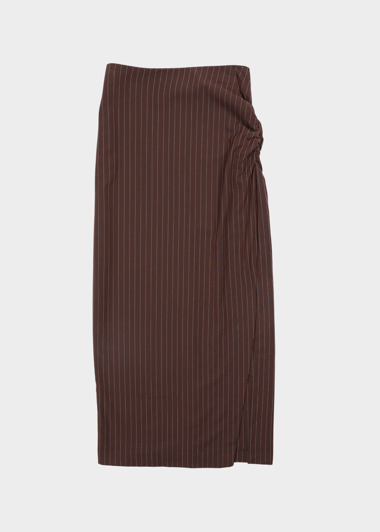 Beatrice skirt - dark brown striped
