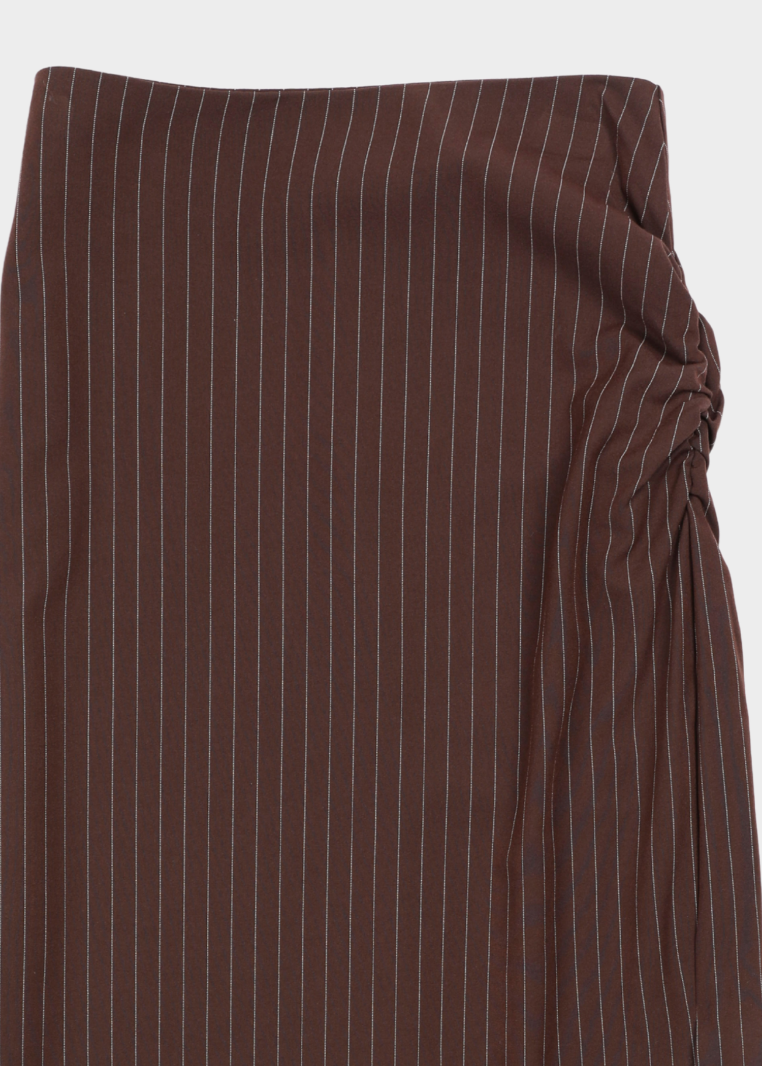 Beatrice skirt - dark brown striped