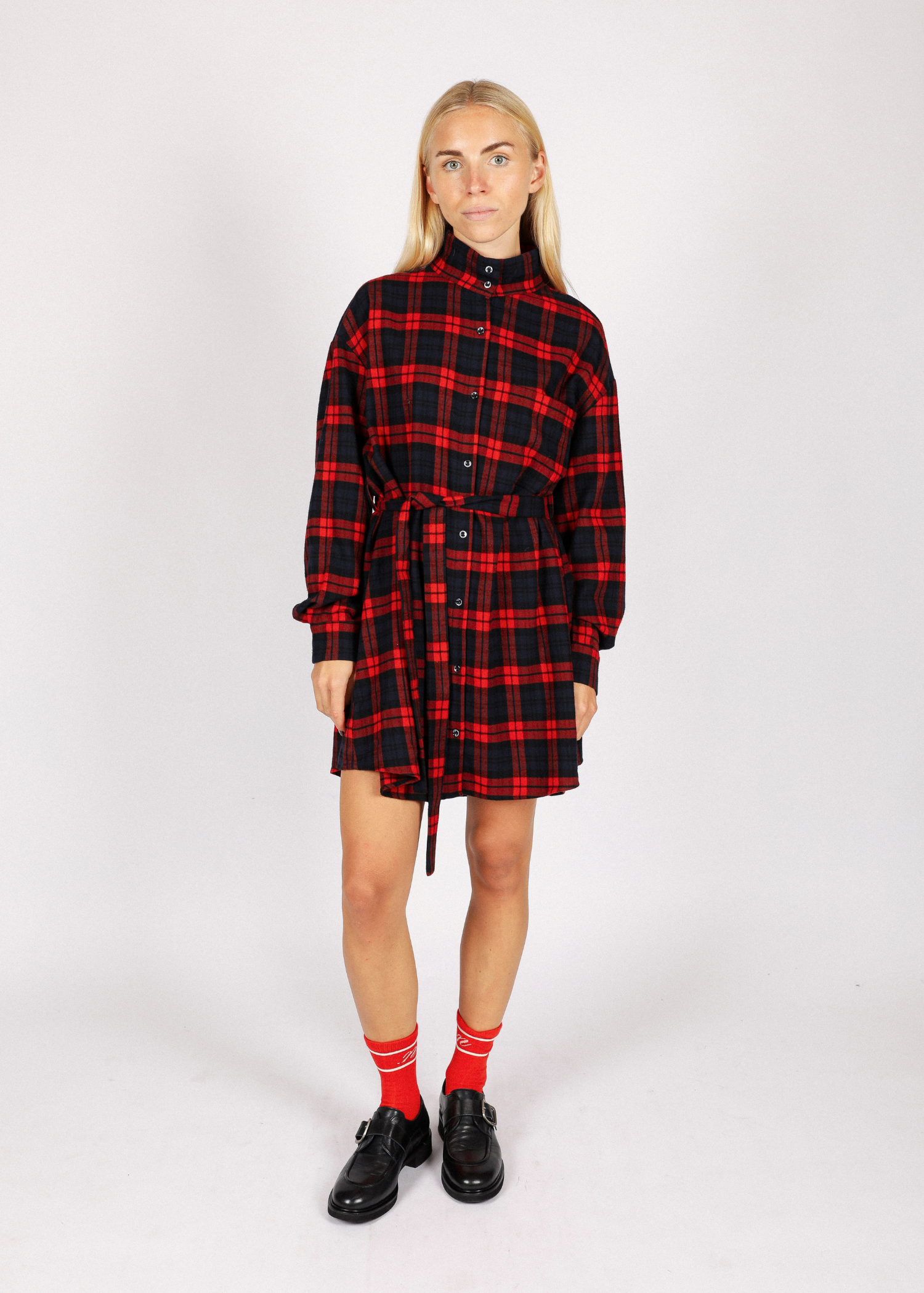 BIBI DRESS RED NAVY