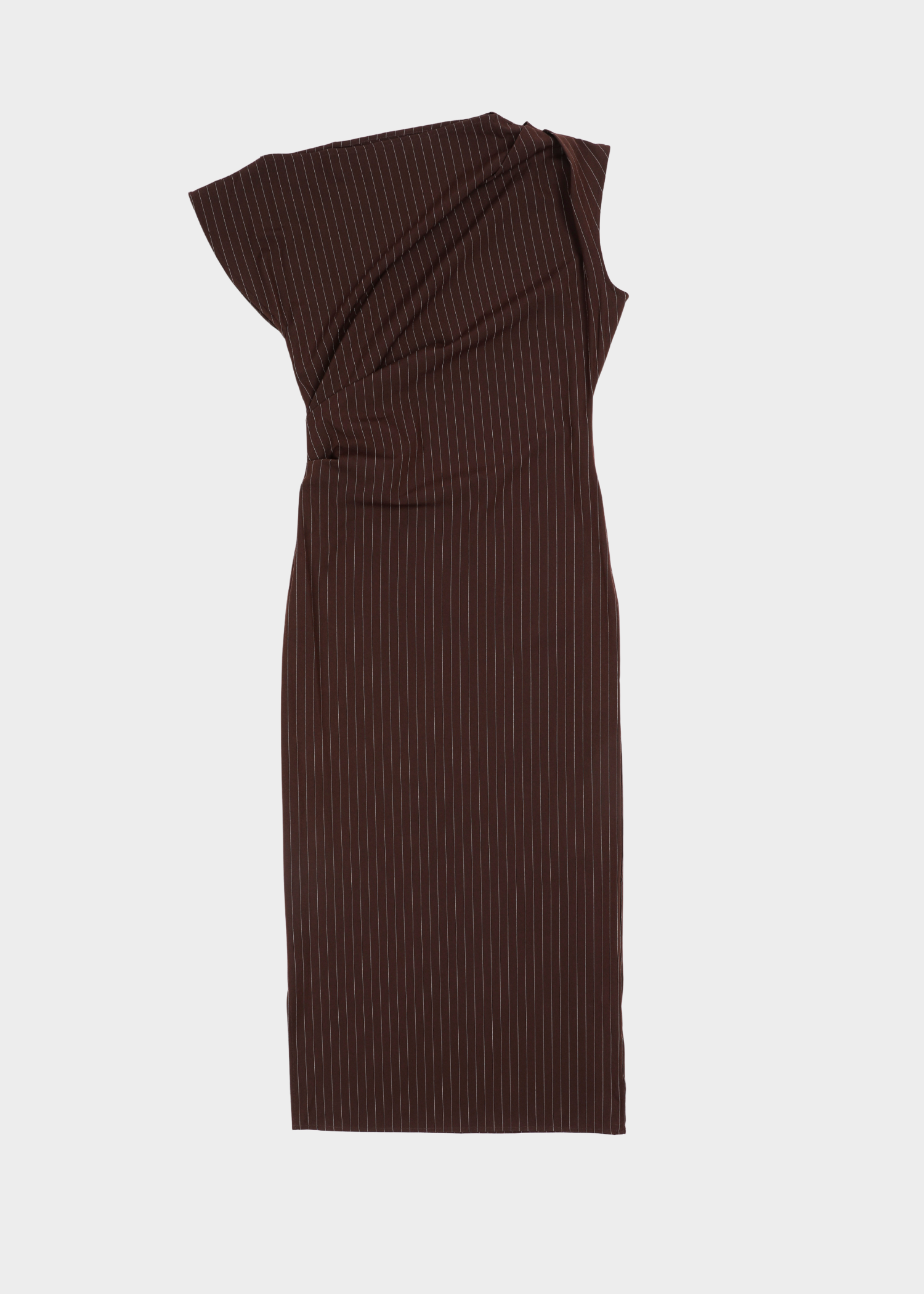 Blake dress - dark brown striped