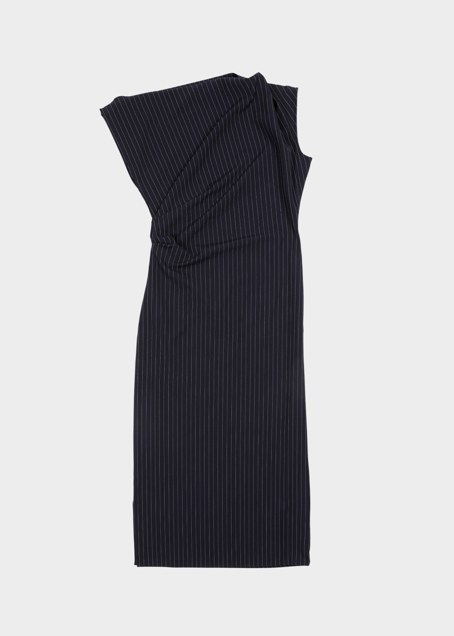 Blake dress - dark blue striped
