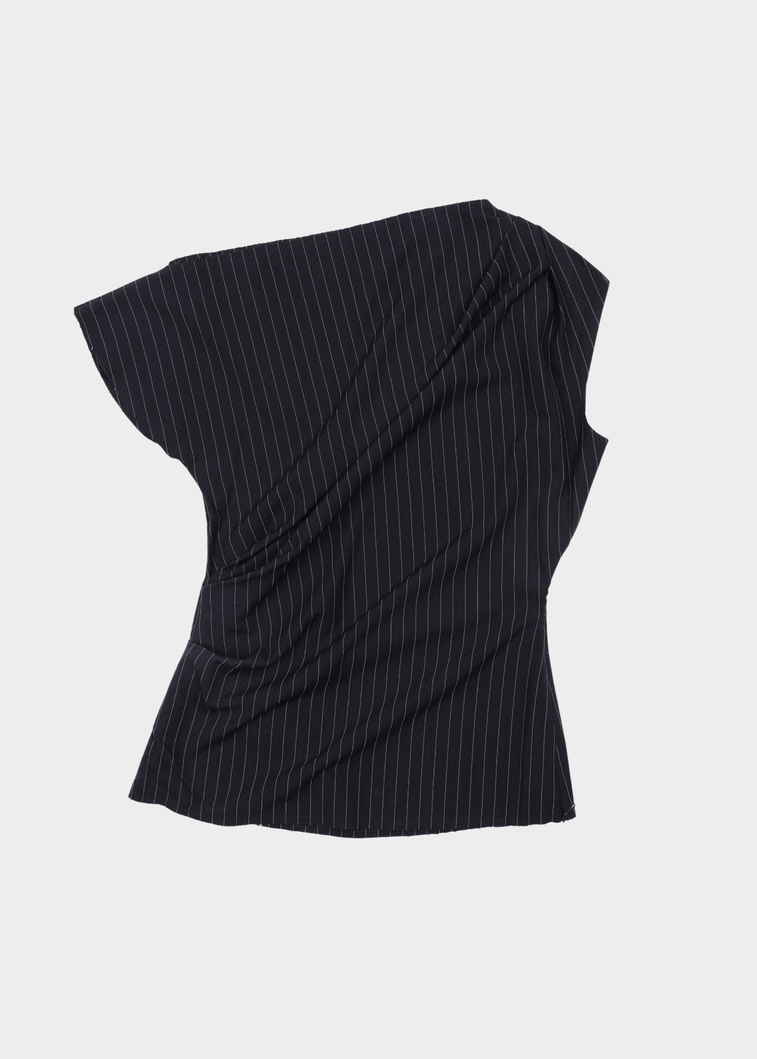 Bo top - dark blue striped