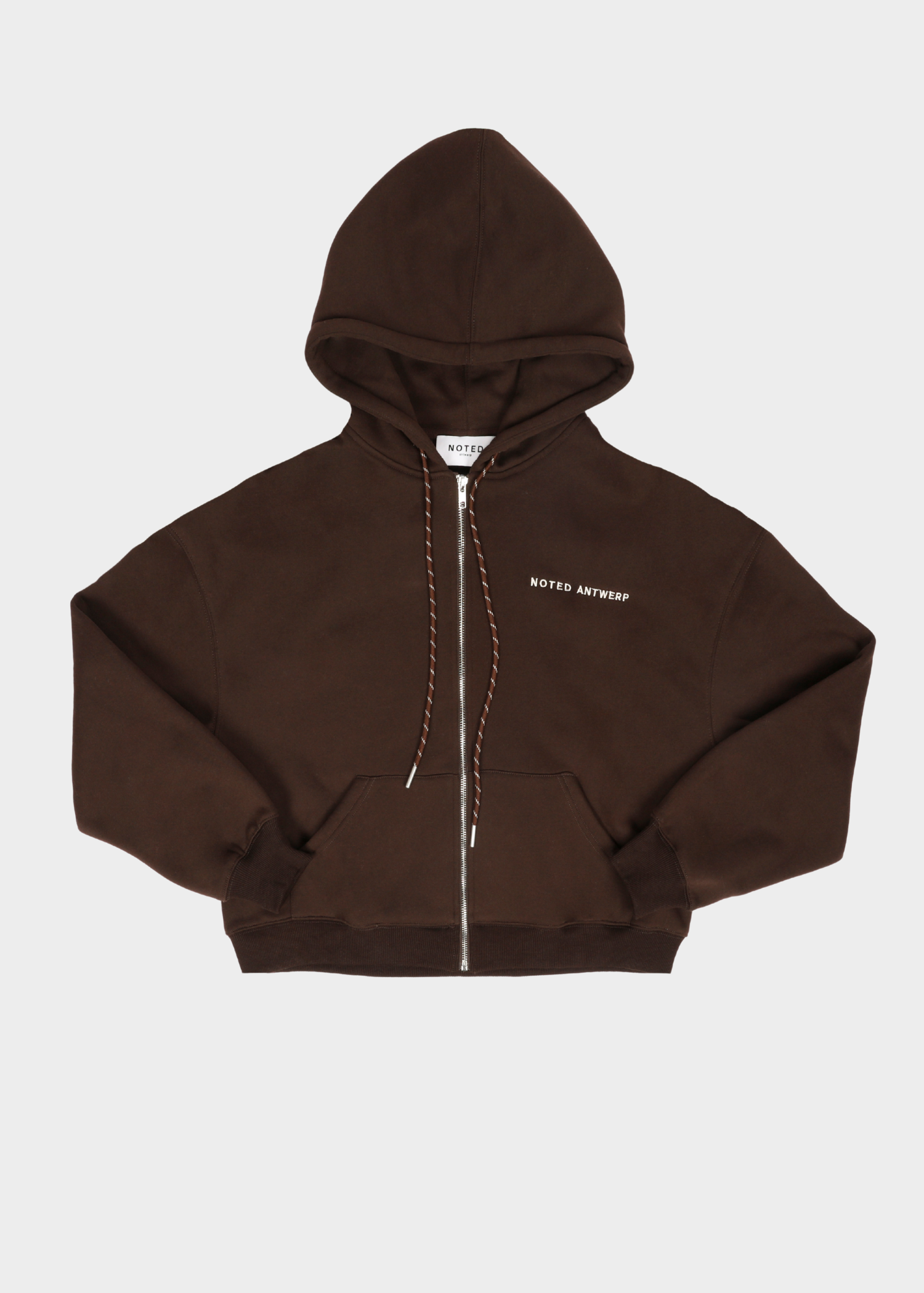 Browie zipper hoodie - brown
