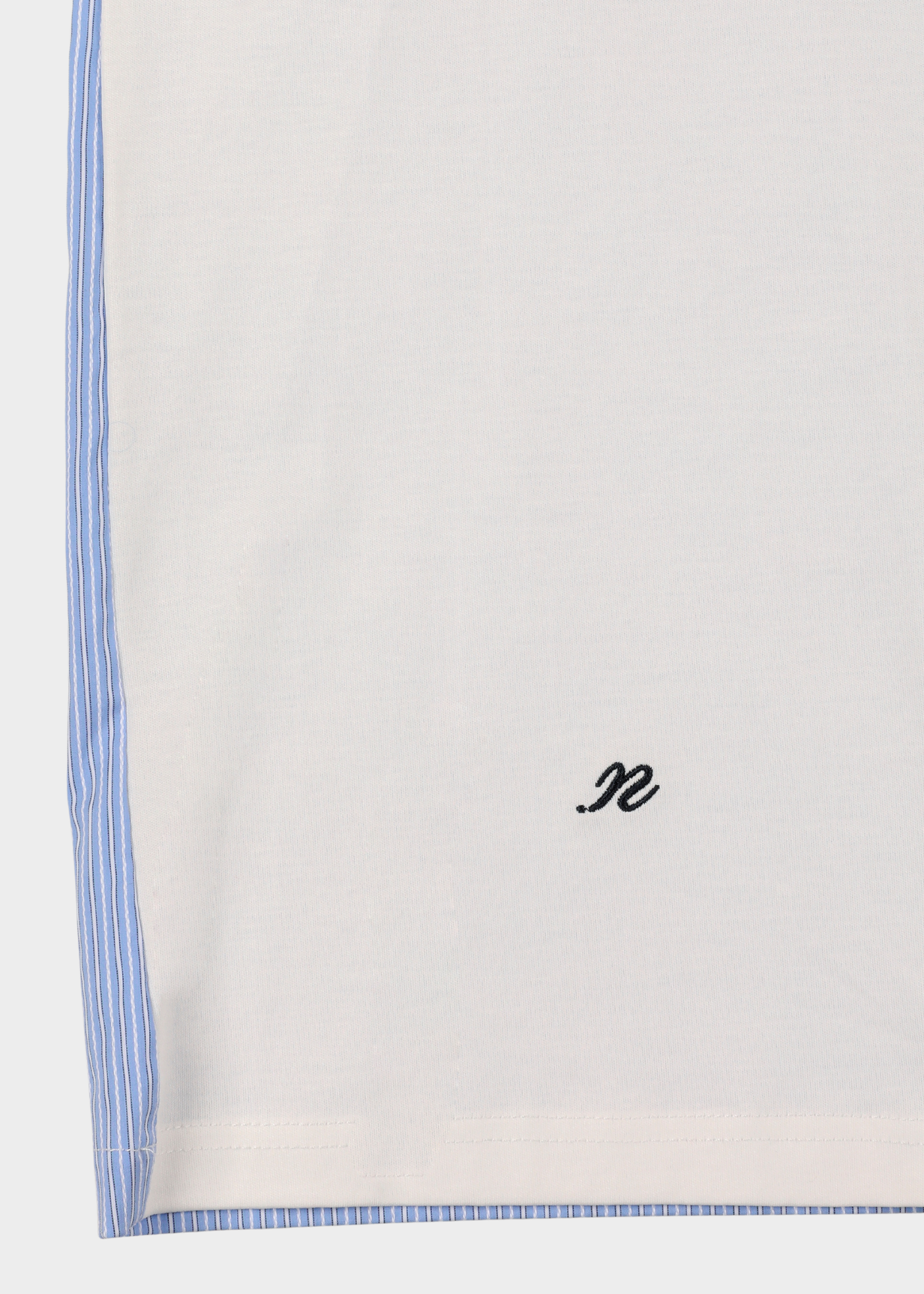 Coli t-shirt - white blue stripes