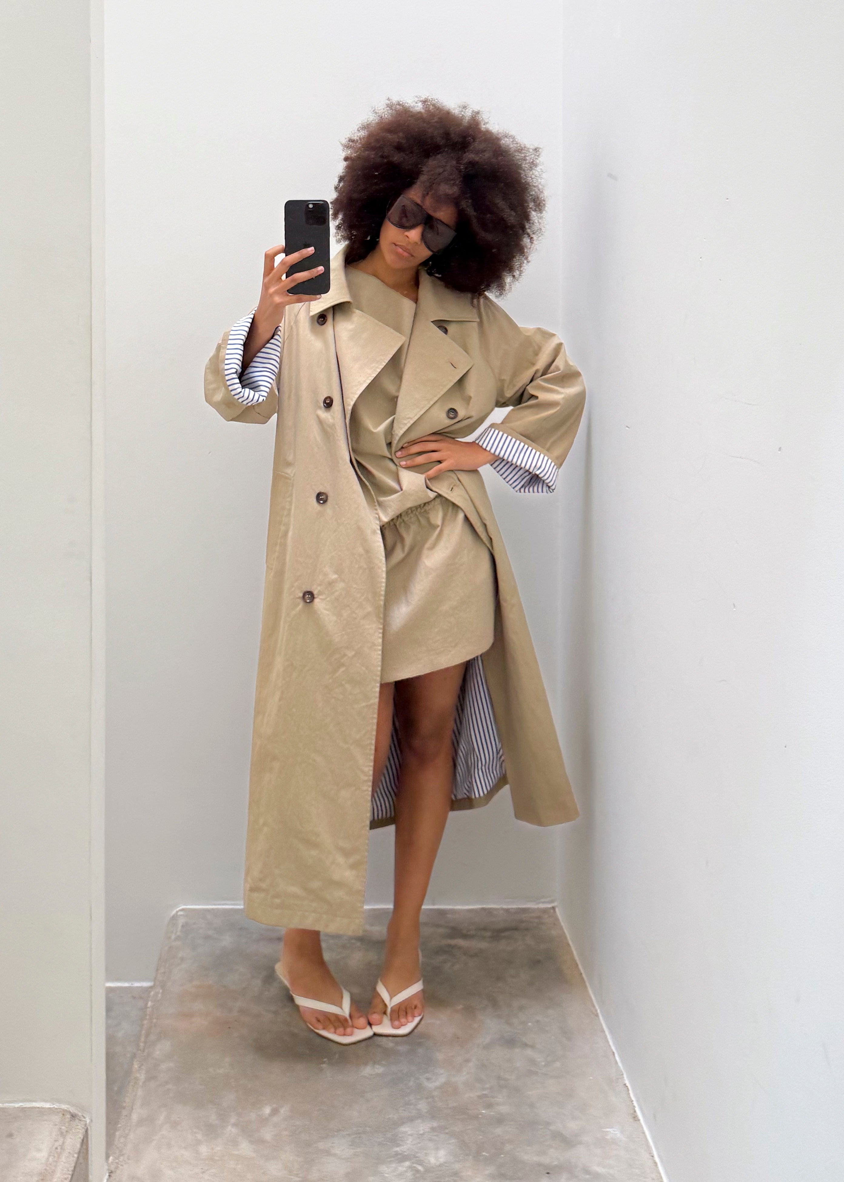 Cellie trench coat - camel