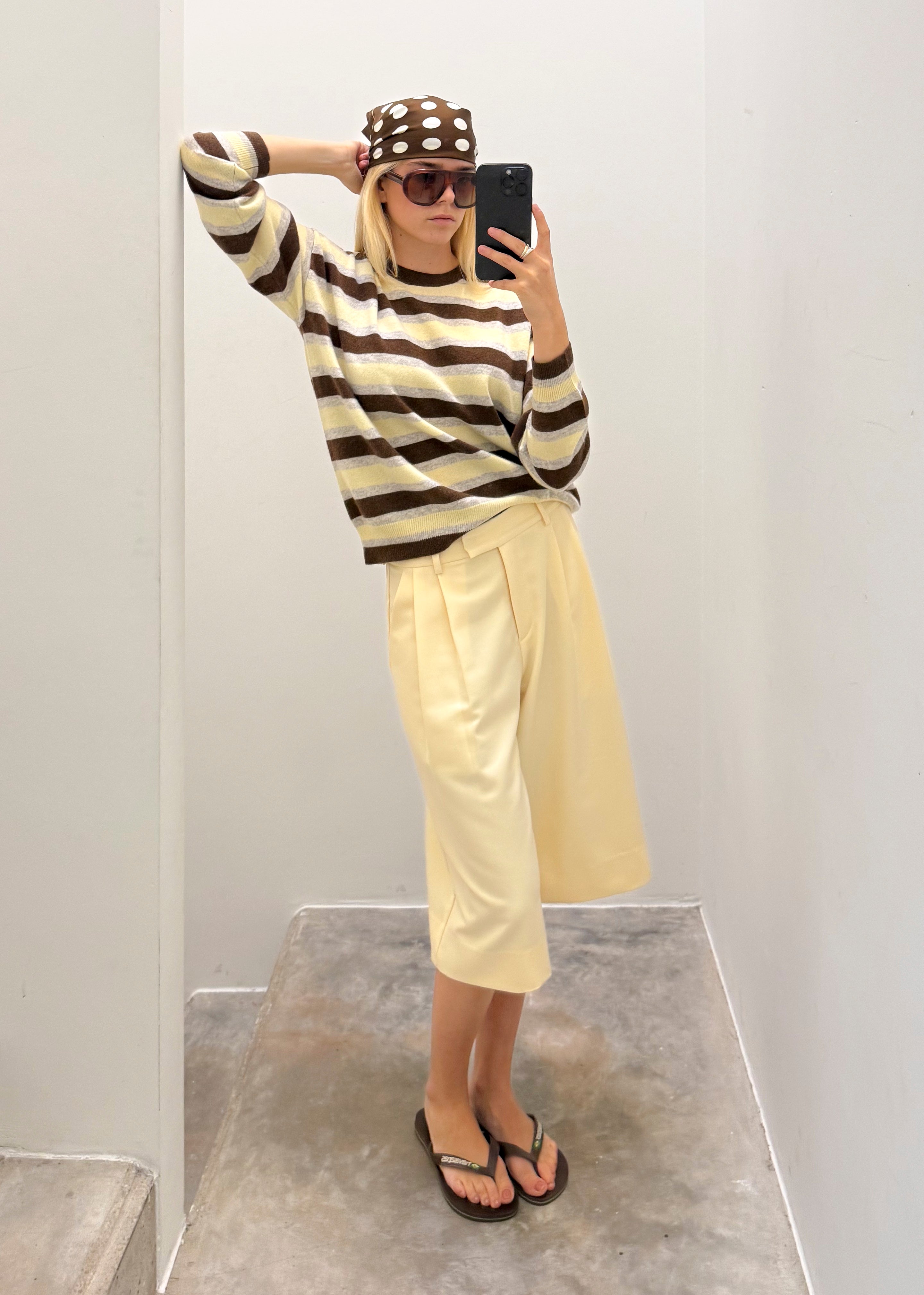 Alexi knit - striped cacao