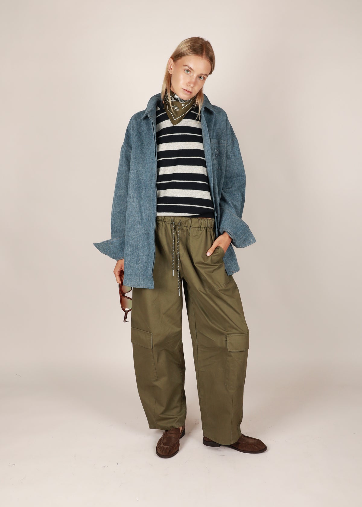 Dara parachute pants - Khaki