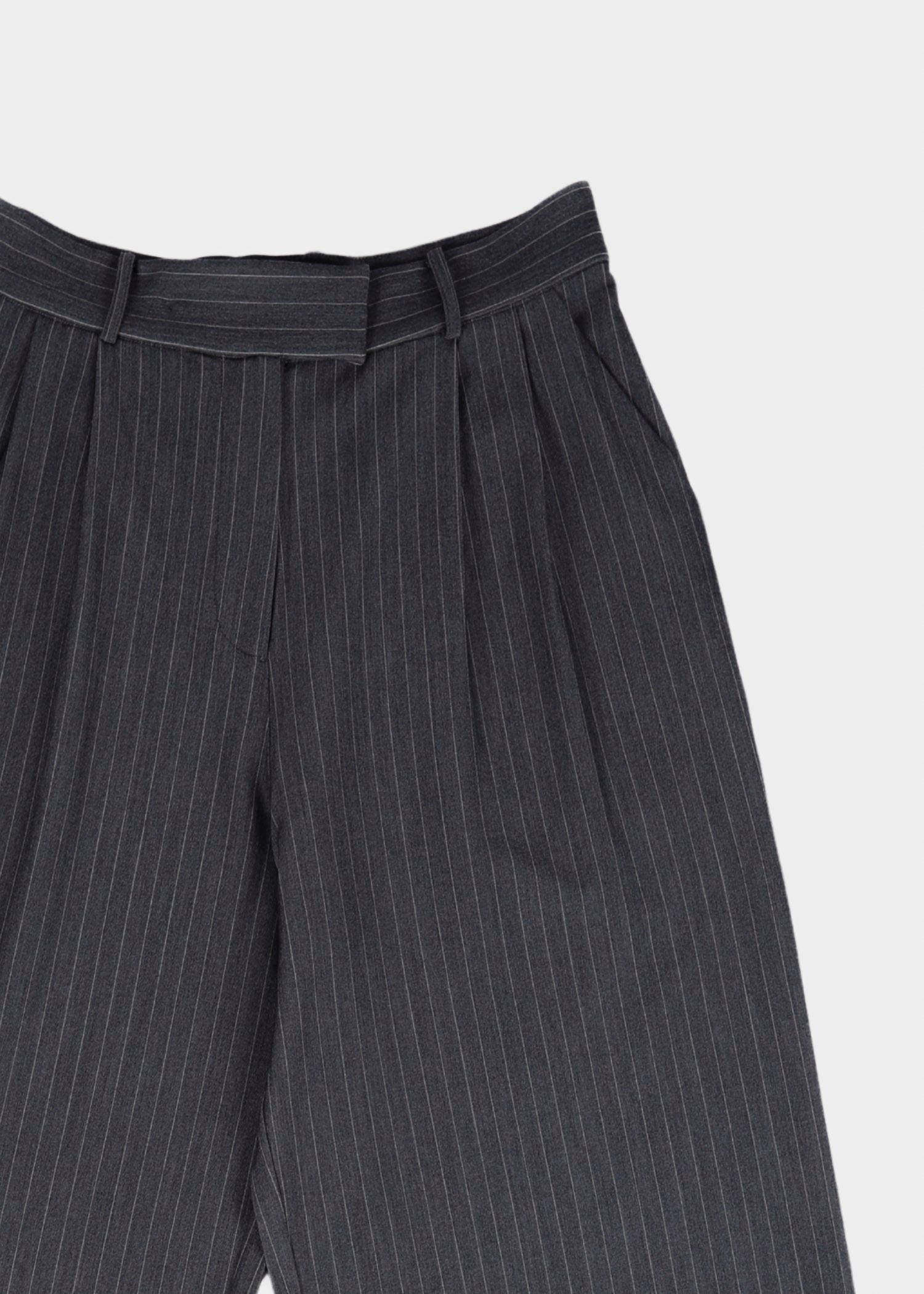 Abbi pants - dark grey striped