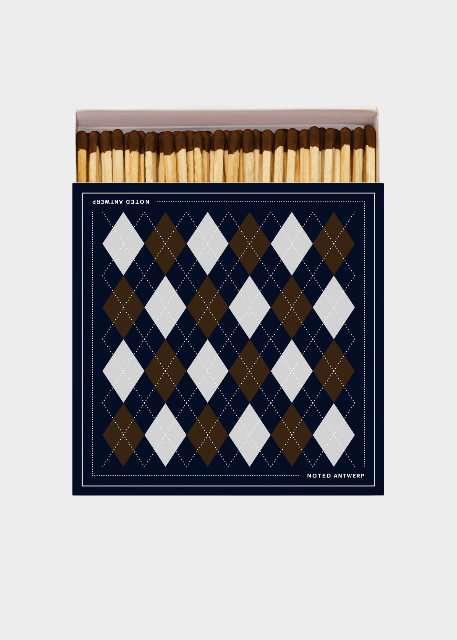 Matchbox - checkered brown