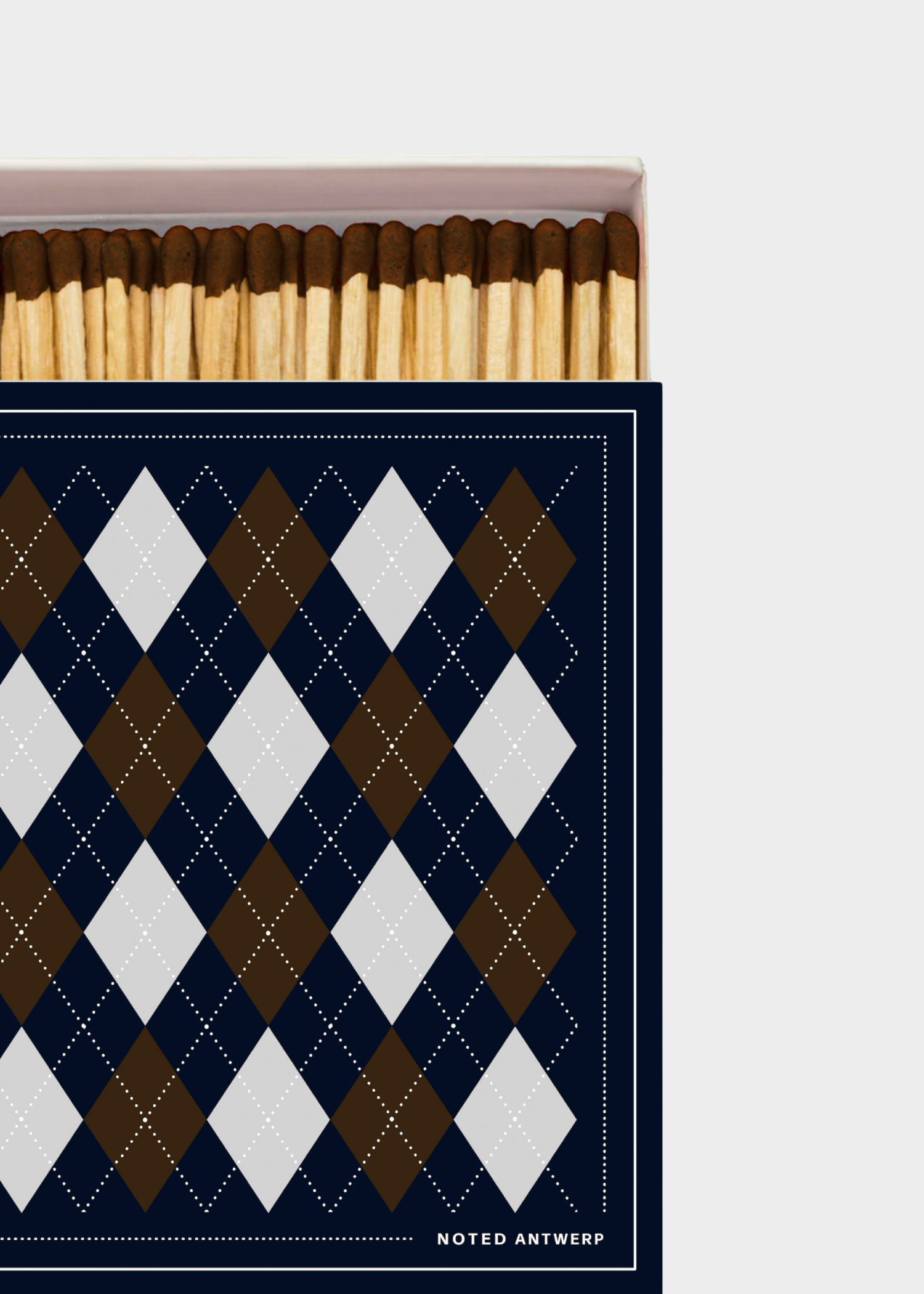 Matchbox - checkered brown