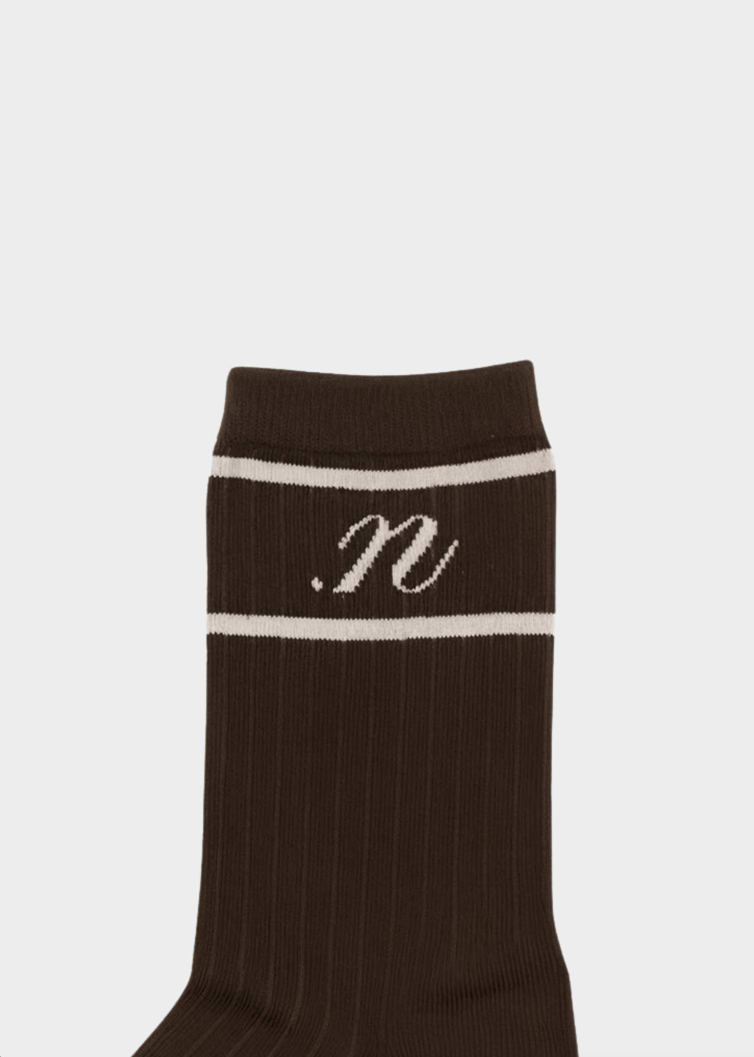 Andy socks brown - white